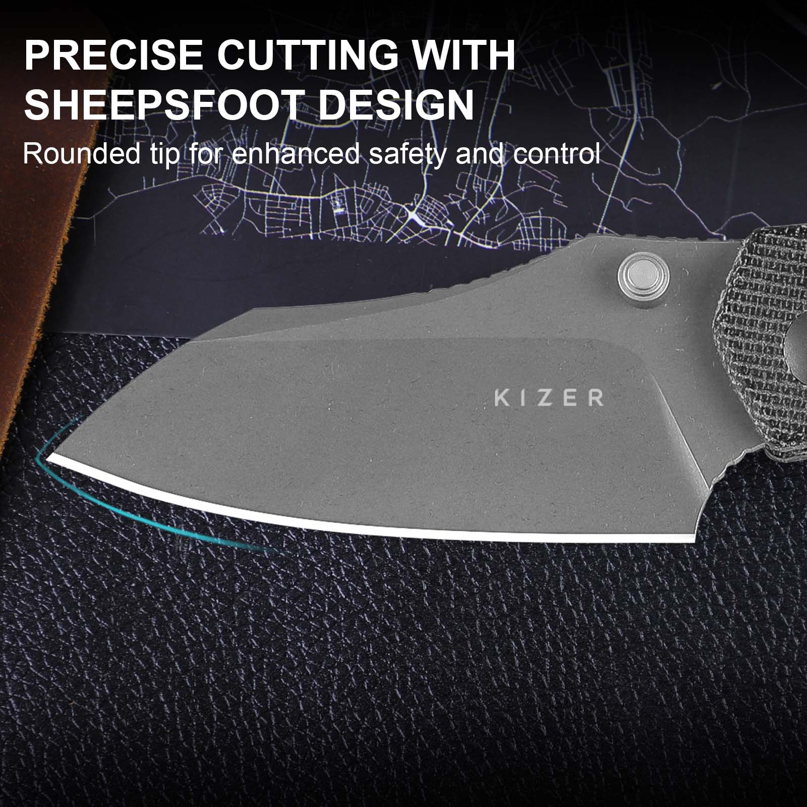 Mini Bulldog | Nitro-V | Micarta | KizerV™ 3672SA2 - Image 16