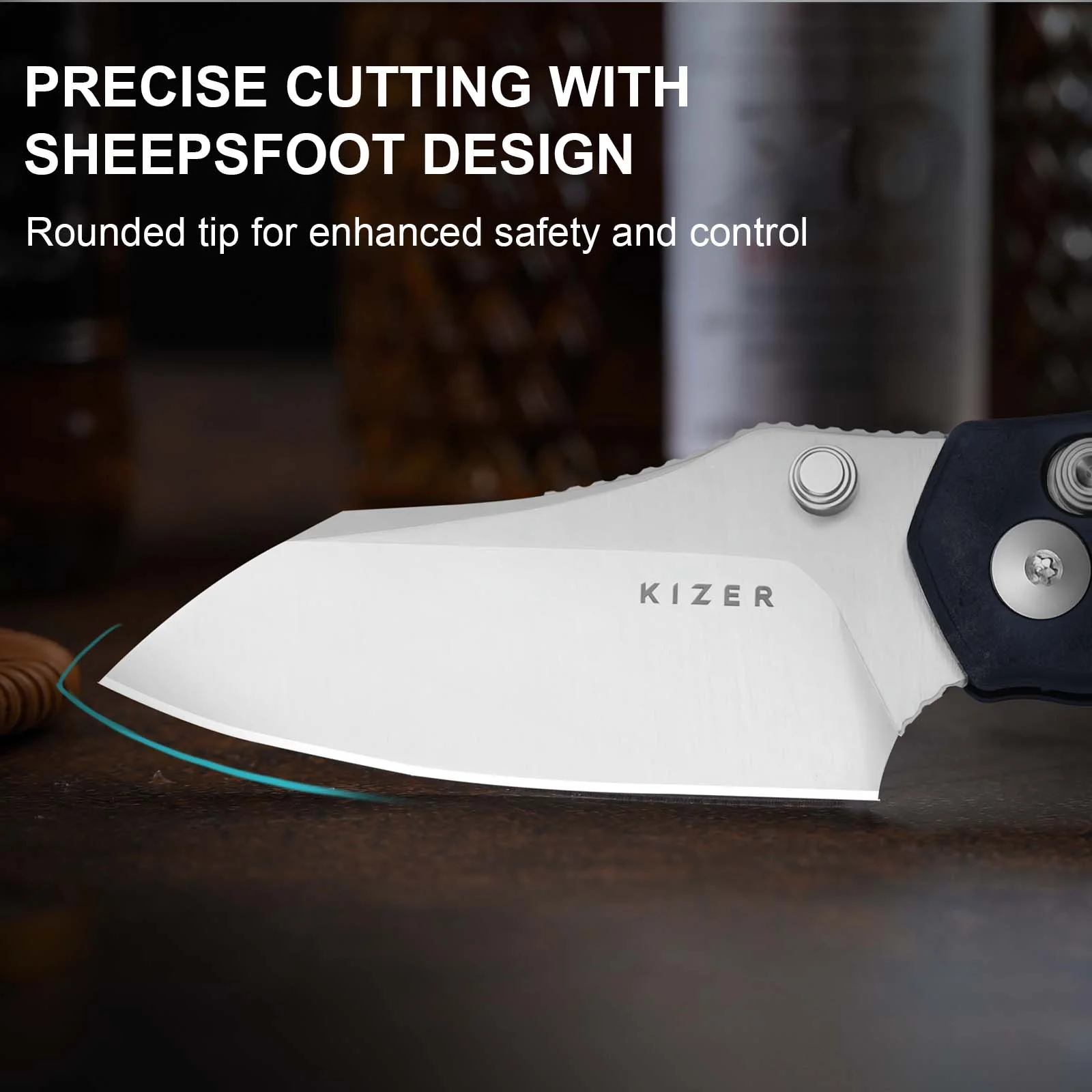 Mini Bulldog | Nitro-V | Richlite (Blue Canyon) | KizerV™ 3672SA3 - Image 15