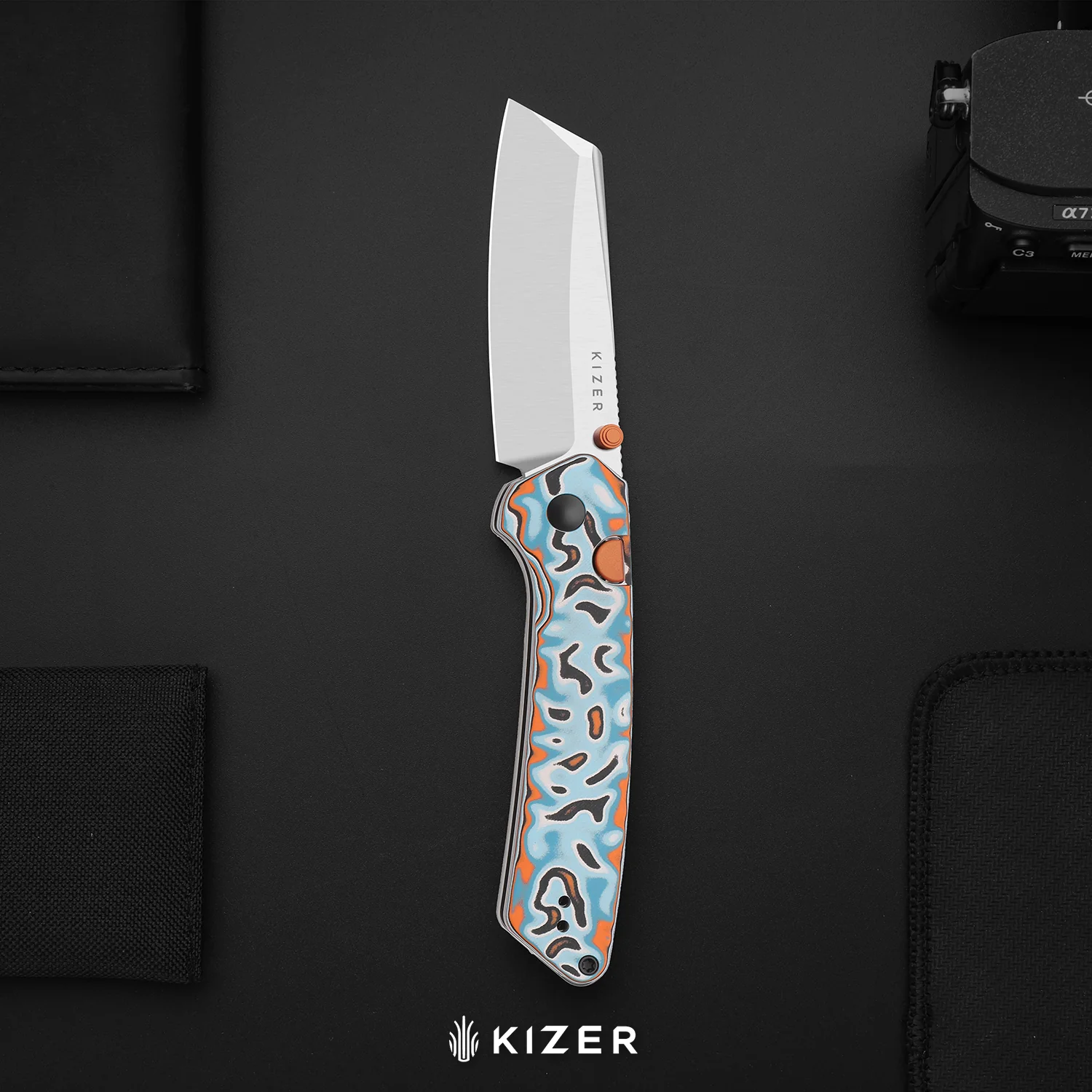 Madrac | Kizer Button Liner Lock™ | Norplex UltreX™ Micarta | 14C28N + Flat Grind | KizerV™ 3693BSA1 - Image 16