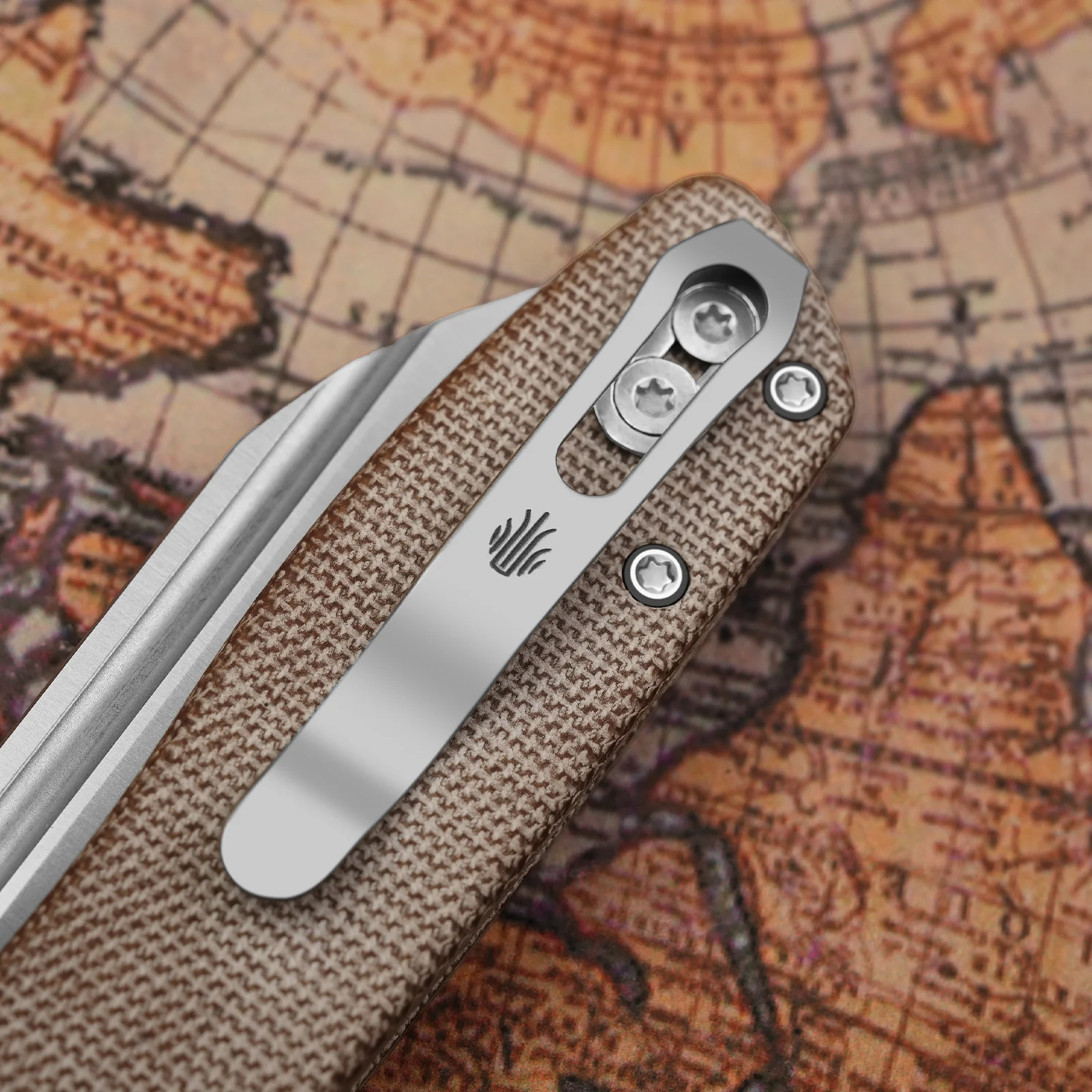 Renissance | Kizer Button Liner Lock™ | Micarta | N690 Black PVD Coating | KizerV™ 3698A1 - Image 15