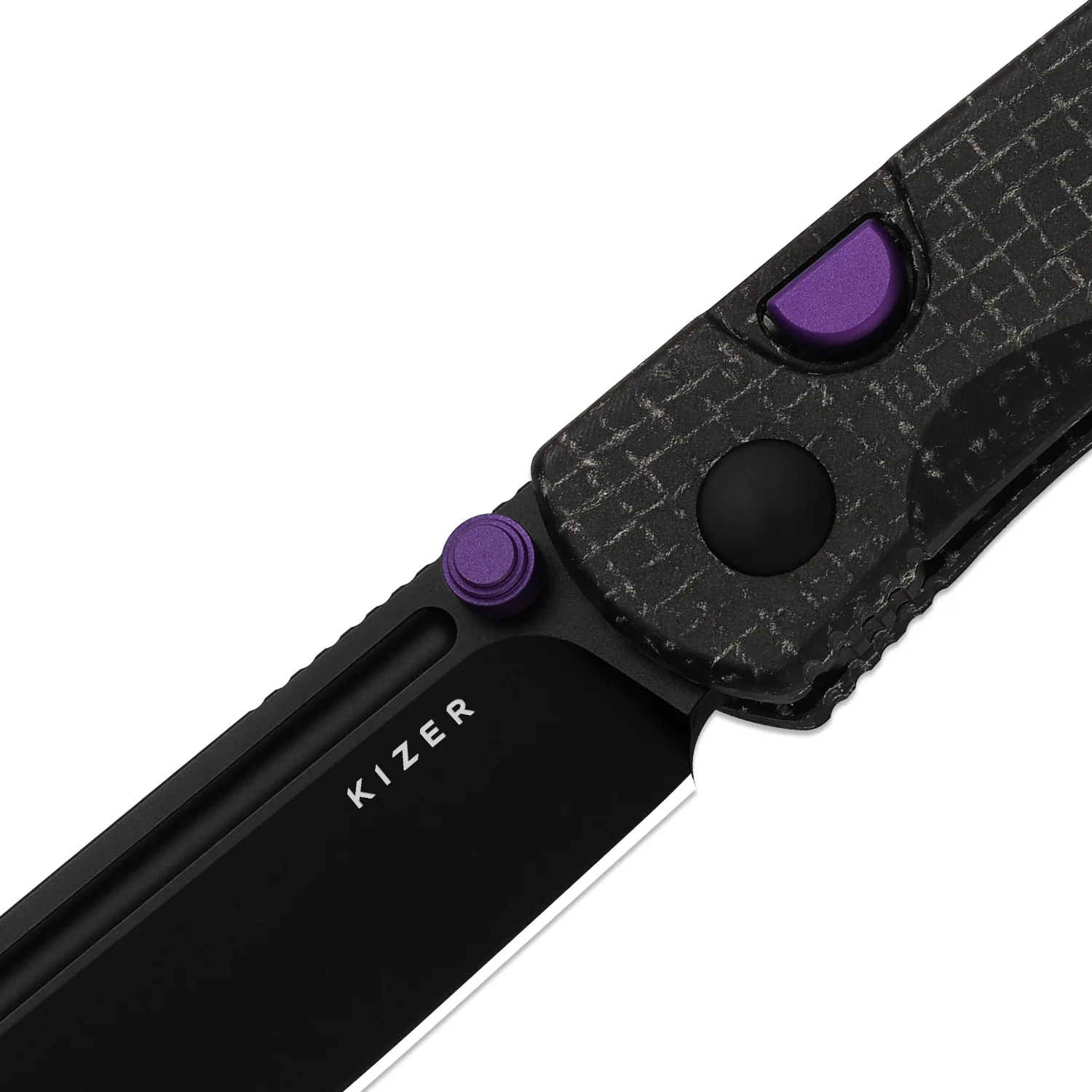 Renissance | Kizer Button Liner Lock™ | Micarta | N690 Black PVD Coating | KizerV™ 3698A1 - Image 6