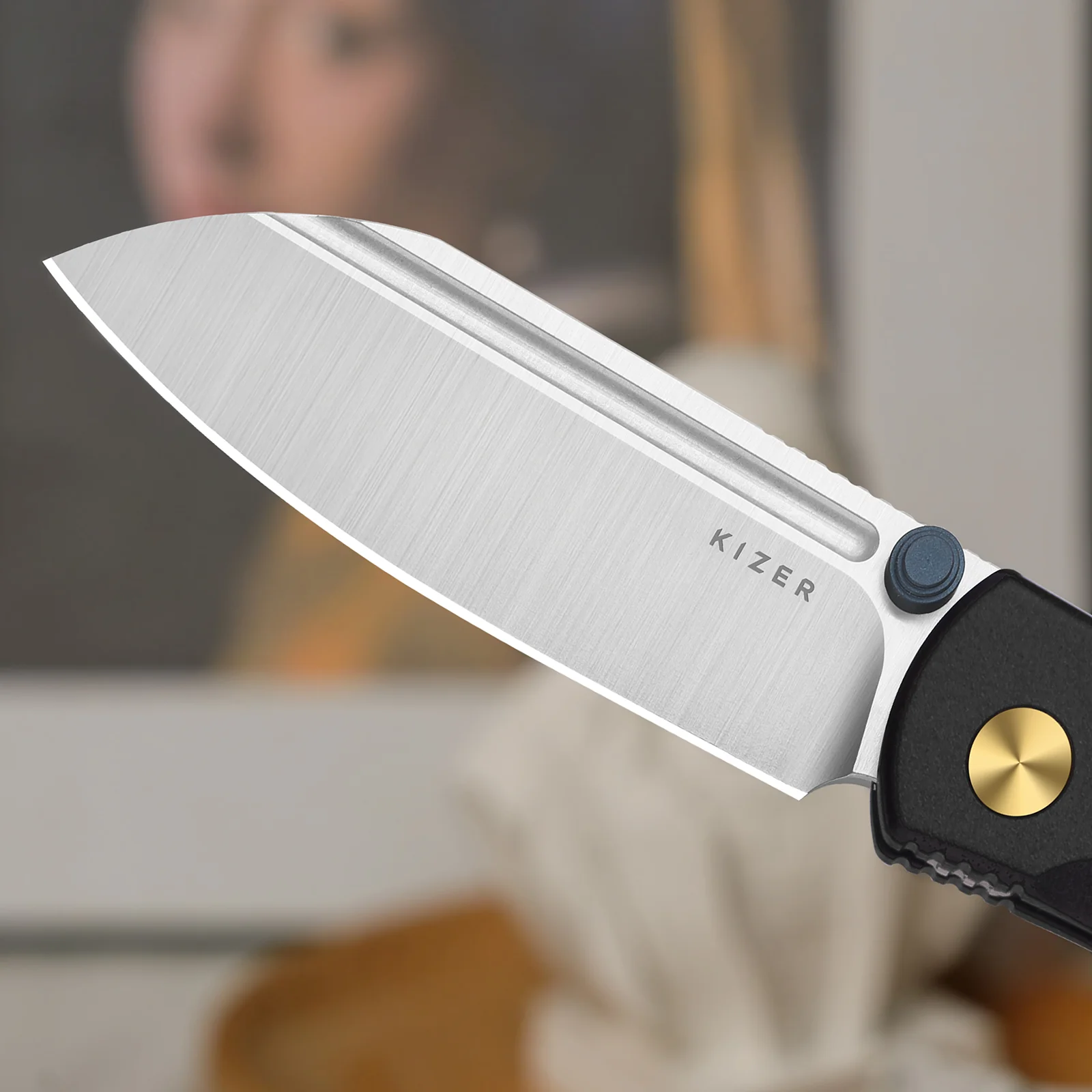 Renissance | Kizer Button Liner Lock™ | G10 | N690 + Satin | KizerV™ 3698A5 - Image 10
