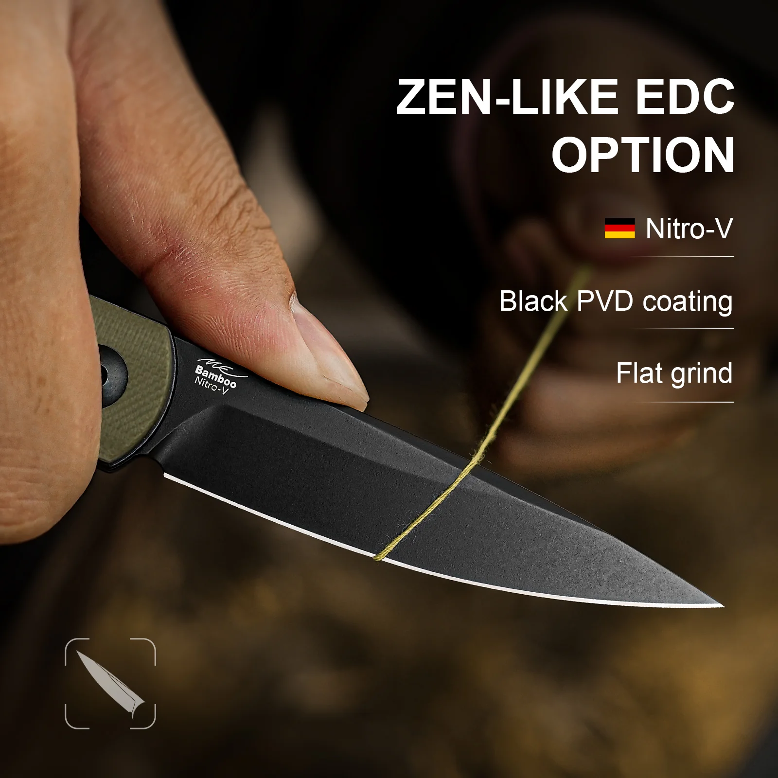Bamboo | Nitro-V | G10（Olive Green） | KizerV™ 3722A2 - Image 11