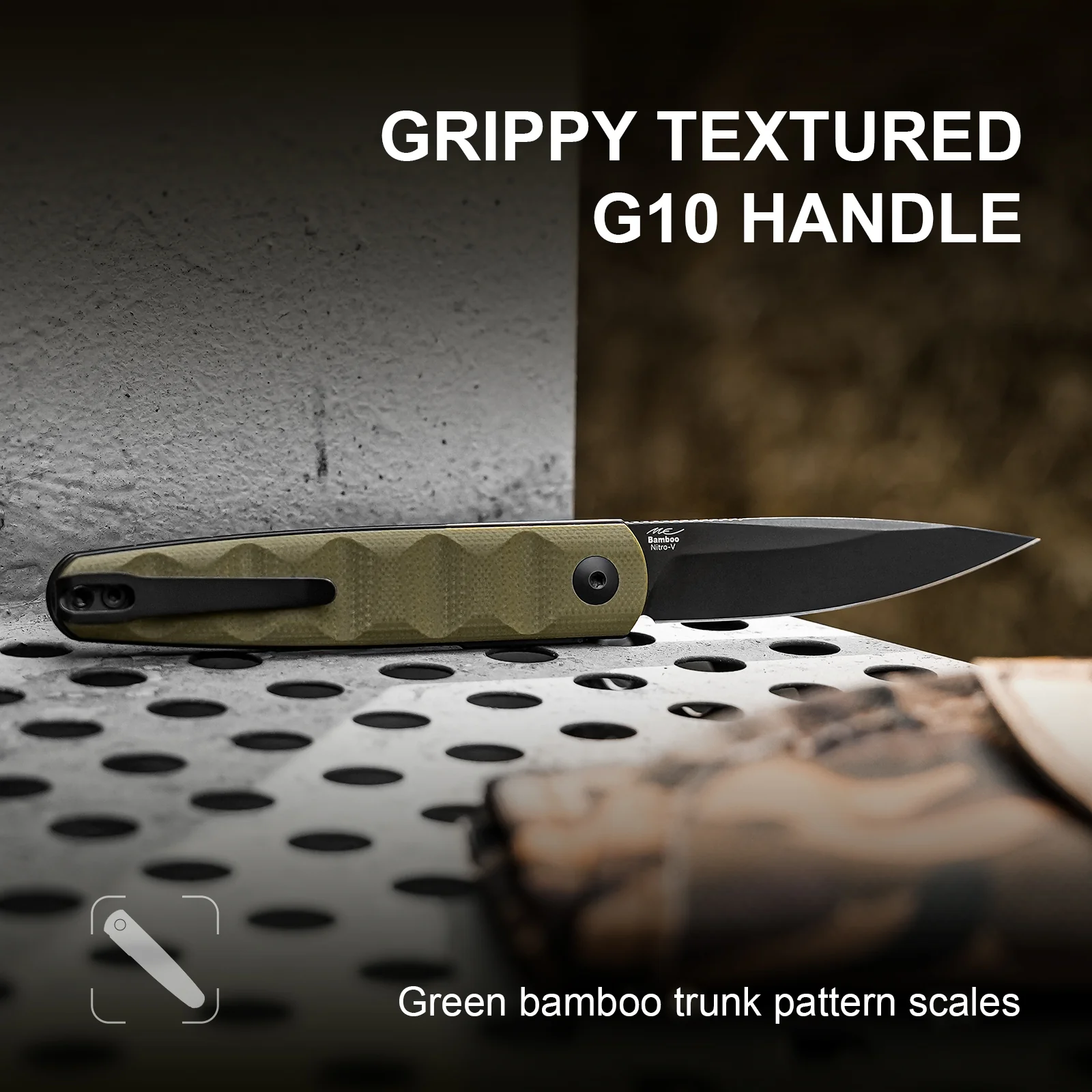 Bamboo | Nitro-V | G10（Olive Green） | KizerV™ 3722A2 - Image 12