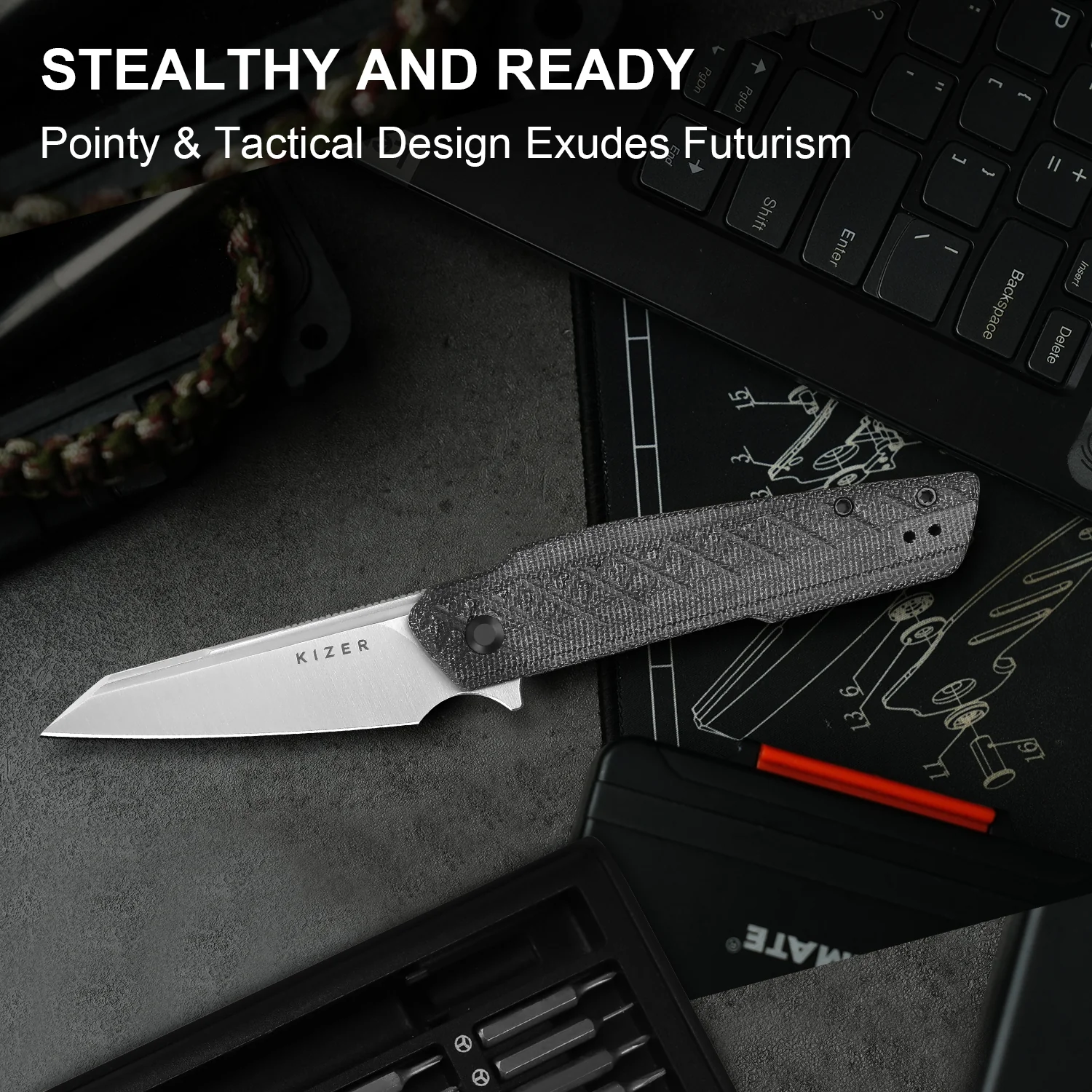 SKINNER | Nitro-V | Micarta | KizerV™  3725A2 - Image 11