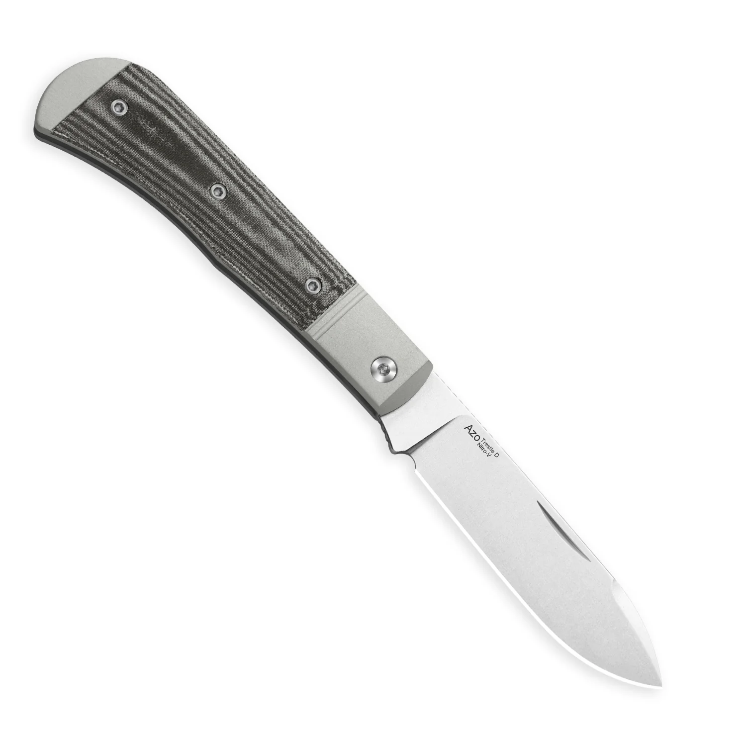 Trestle D | Aluminum & Norplex UltreX™ Micarta | Slip Joint | Nitro-V | KizerV™ 3760A1 - Image 3