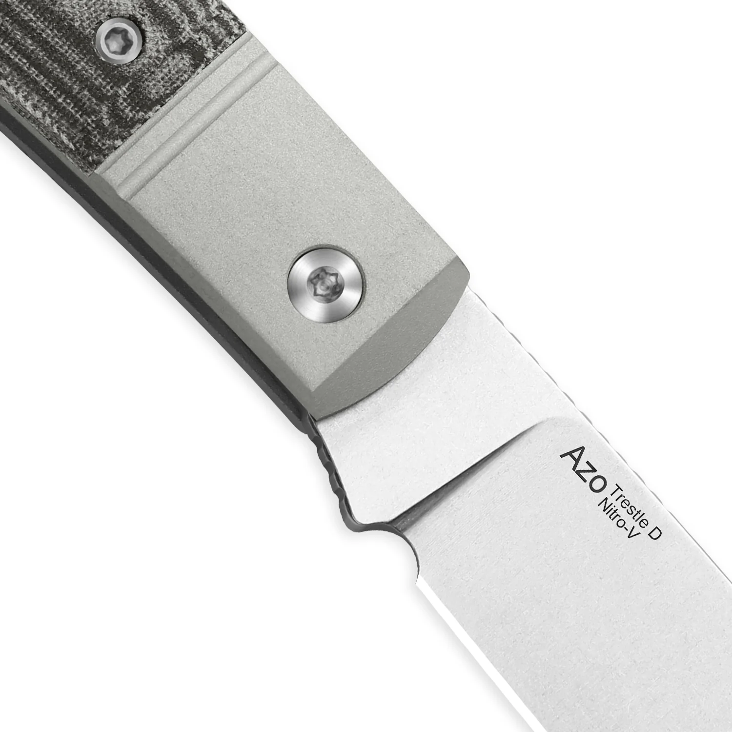Trestle D | Aluminum & Norplex UltreX™ Micarta | Slip Joint | Nitro-V | KizerV™ 3760A1 - Image 7