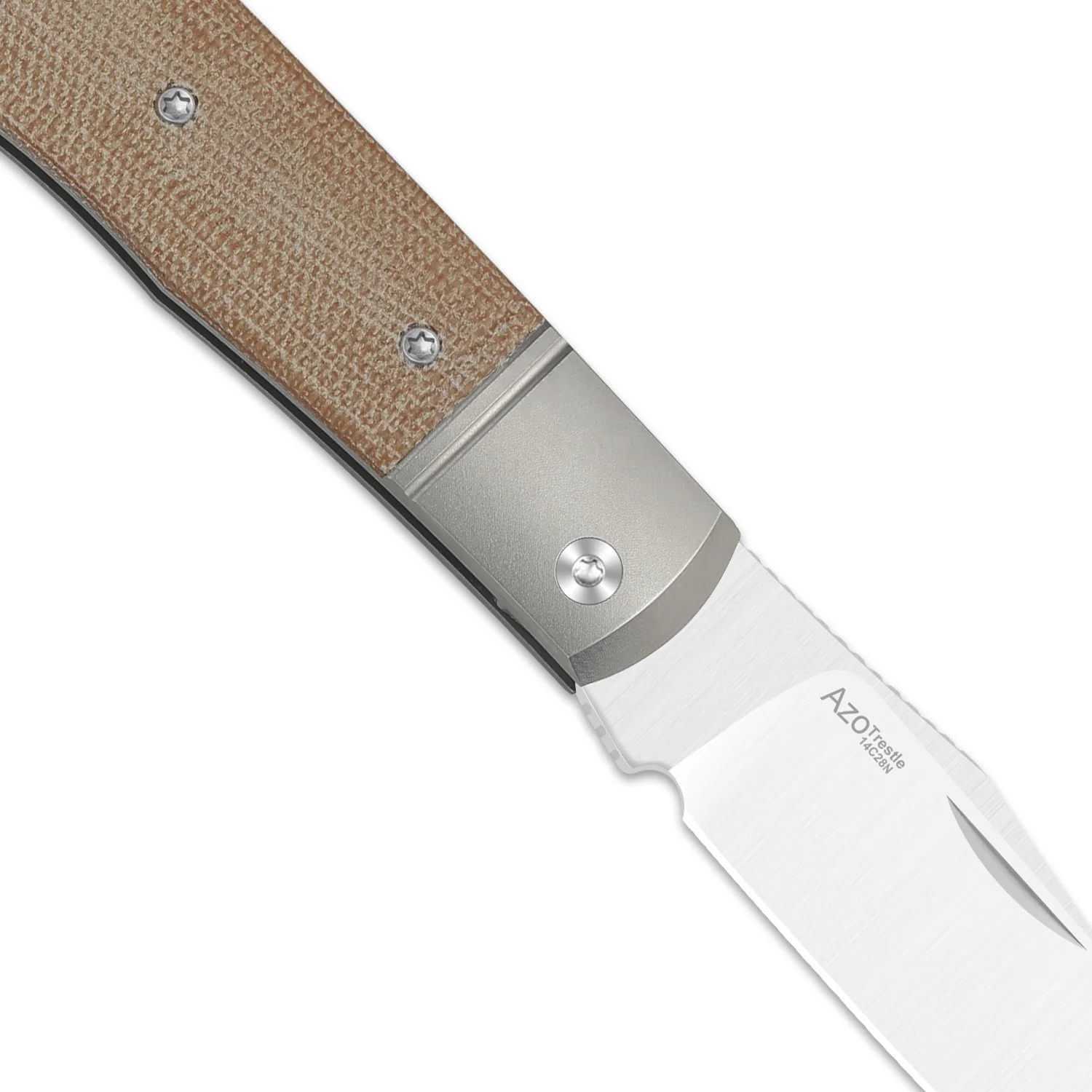 Trestle | 14C28N | Titanium & Micarta | KizerV™ 3761A1 - Image 6