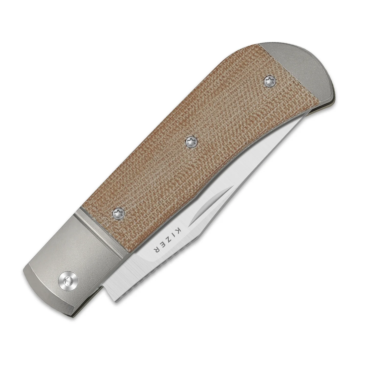 Trestle | 14C28N | Titanium & Micarta | KizerV™ 3761A1 - Image 9