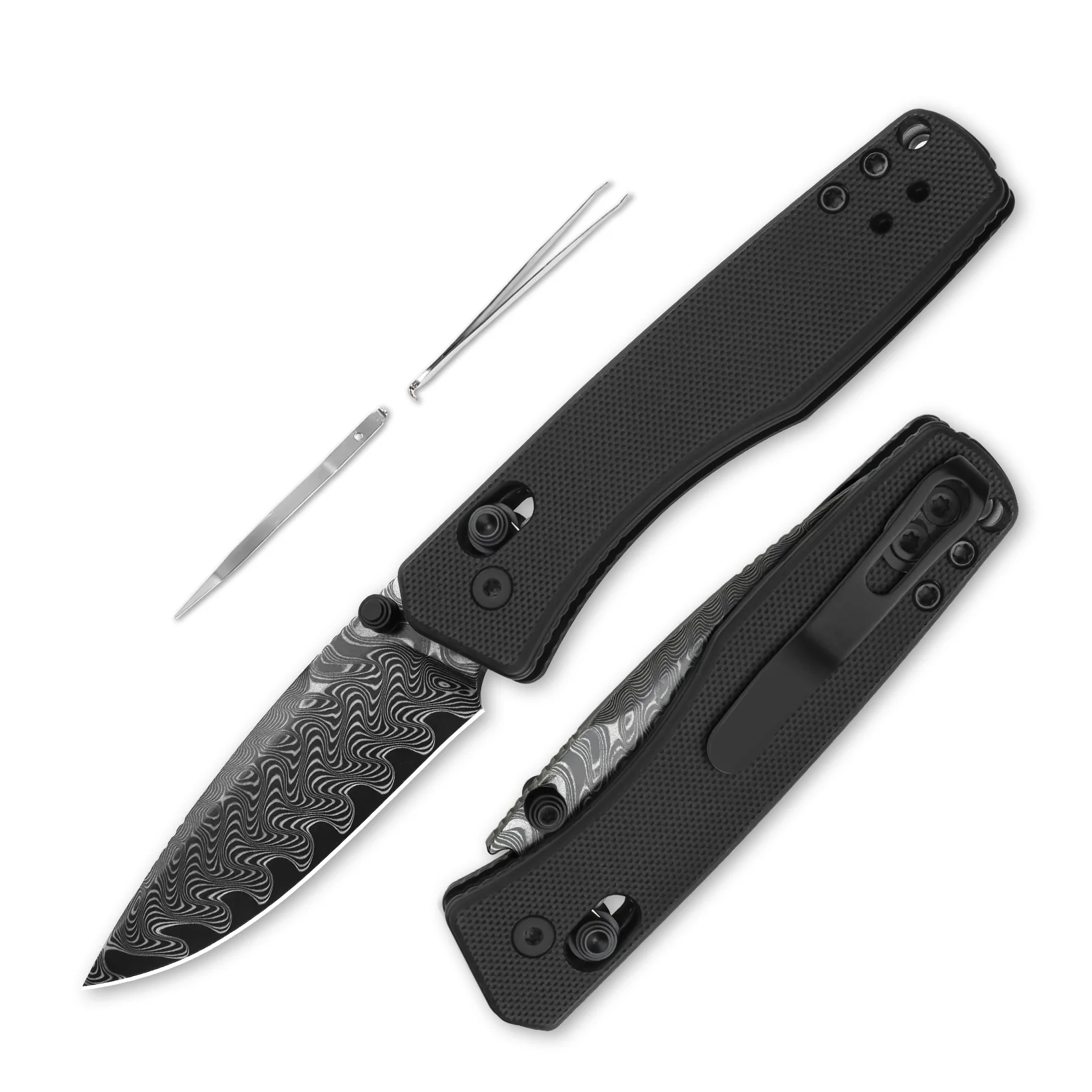 Aegis | Kizer Clutch Lock™ | Damascus | G10 | KizerV™ 3774A2 - Image 2