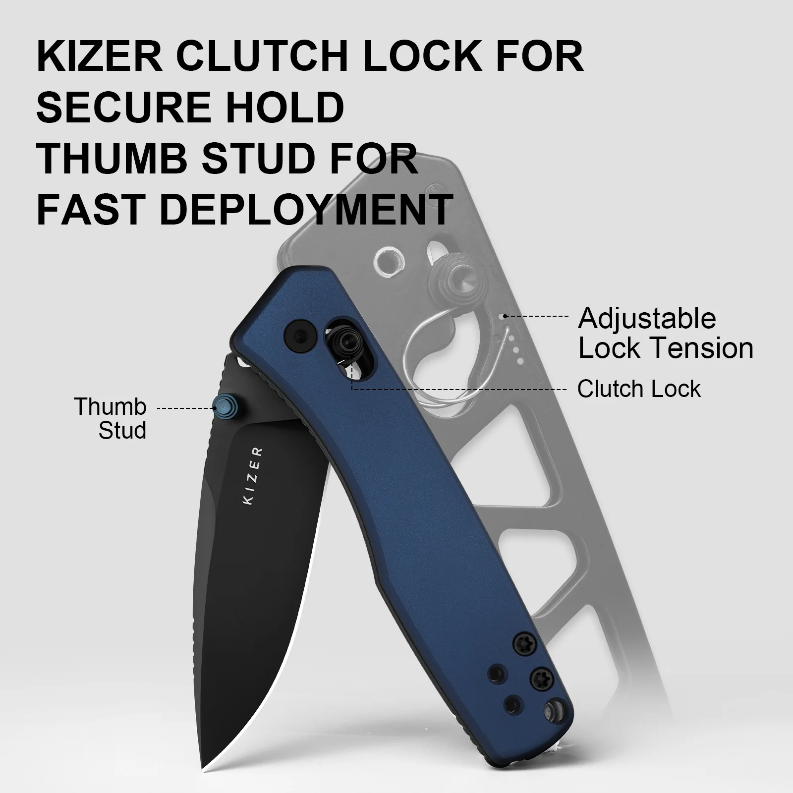 Aegis | Kizer Clutch Lock™ | AEB-L | Aluminum | KizerV™ 3774A3 - Image 11