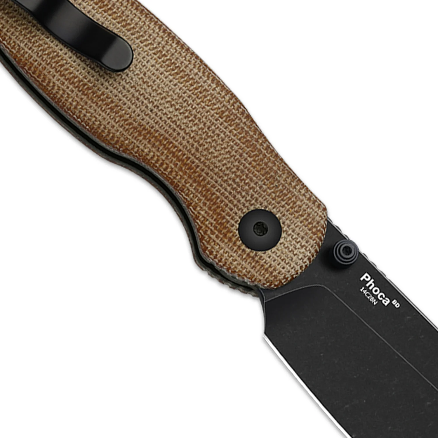 Phoca BD | Kizer Button Liner Lock™ | 14C28N | Norplex UltreX™ Micarta | KizerV™ 3781BDA1 - Image 7