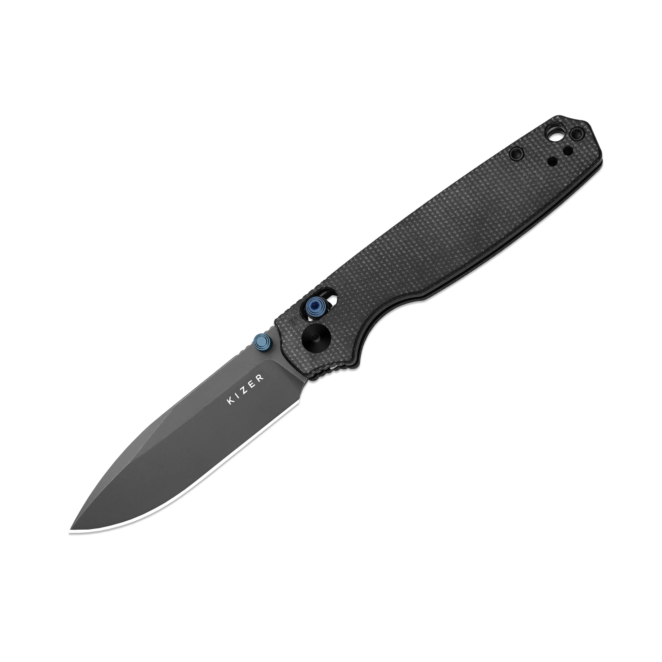 Pokiman CD | Kizer Clutch Lock™ | Drop Point | Four-Finger Full Grip | Micarta | KizerV™ 3789A1 - Image 3
