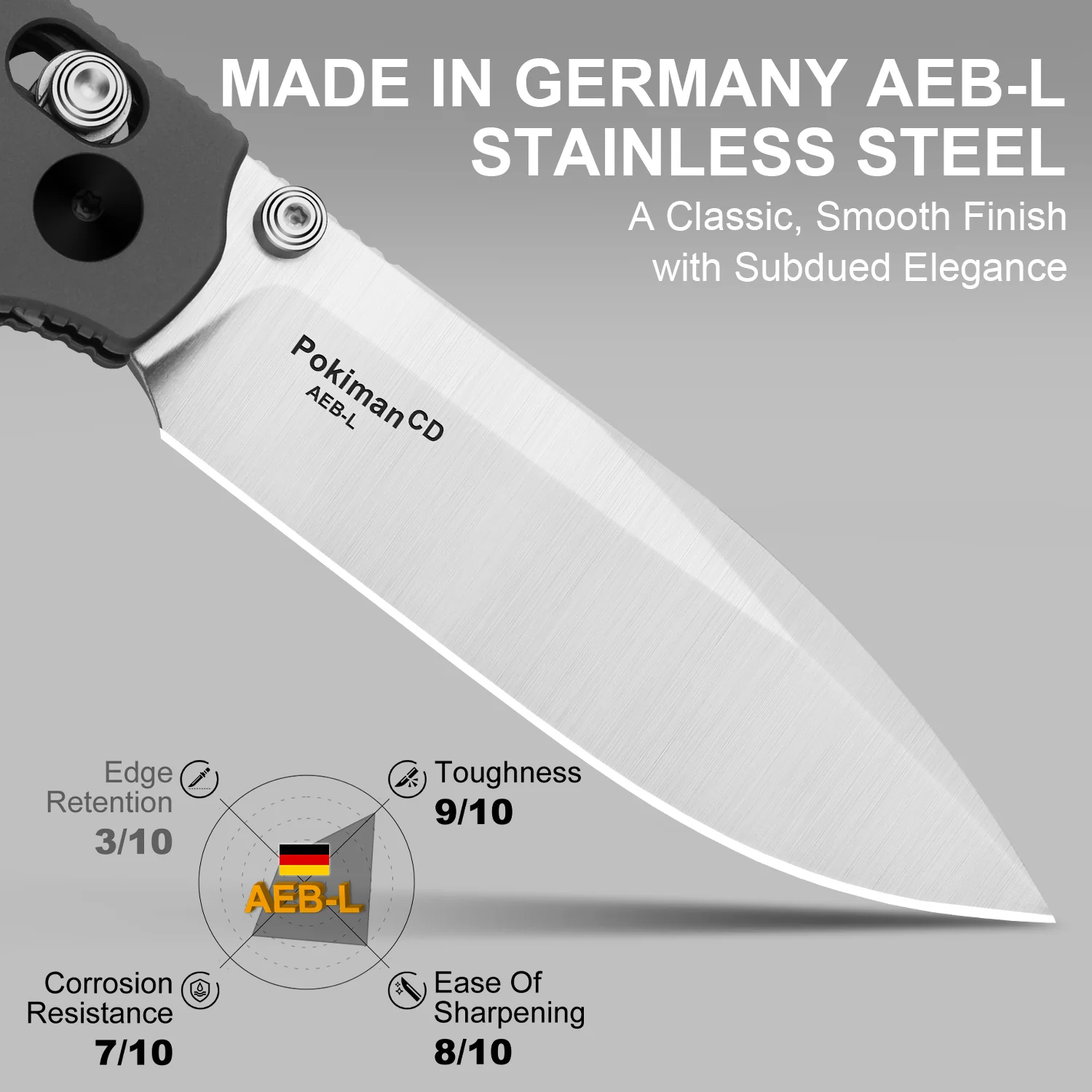 Pokiman CD | Kizer Clutch Lock™ | Drop Point | Four-Finger Full Grip | Aluminum | KizerV™ 3789A2 - Image 12