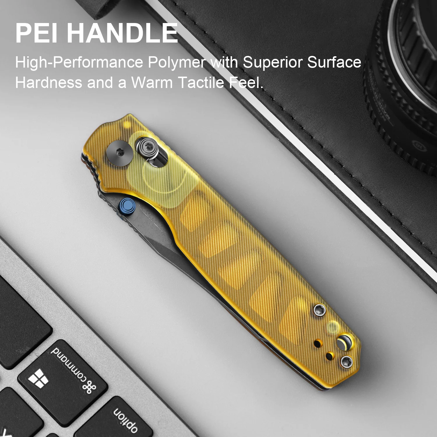 Pokiman CC | Kizer Clutch Lock™ | Clip Point | Four-Finger Full Grip | Clear PEI | KizerV™ 3789A3 - Image 11