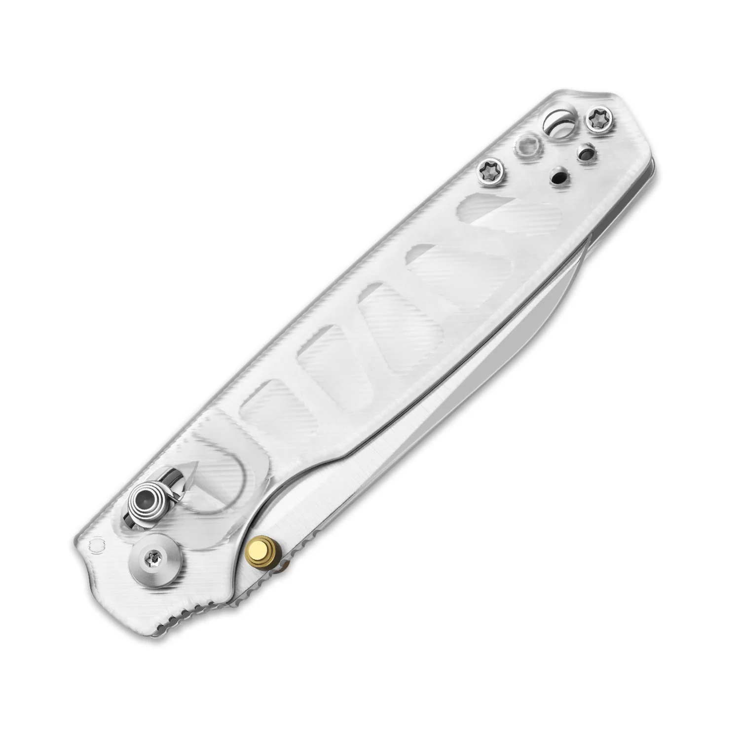 Pokiman CS | Kizer Clutch Lock™ |Sheepsfoot | Four-Finger Full Grip | Clear Acrylic | KizerV™ 3789A5 - Image 7