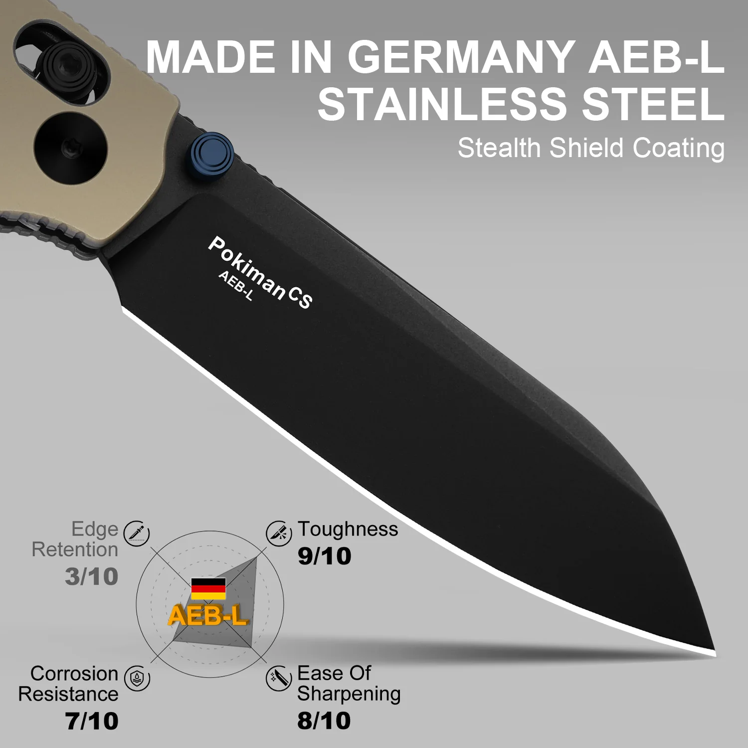 Pokiman CS | Kizer Clutch Lock™ | Sheepsfoot | Four-Finger Full Grip | Aluminum | KizerV™ 3789A6 - Image 12