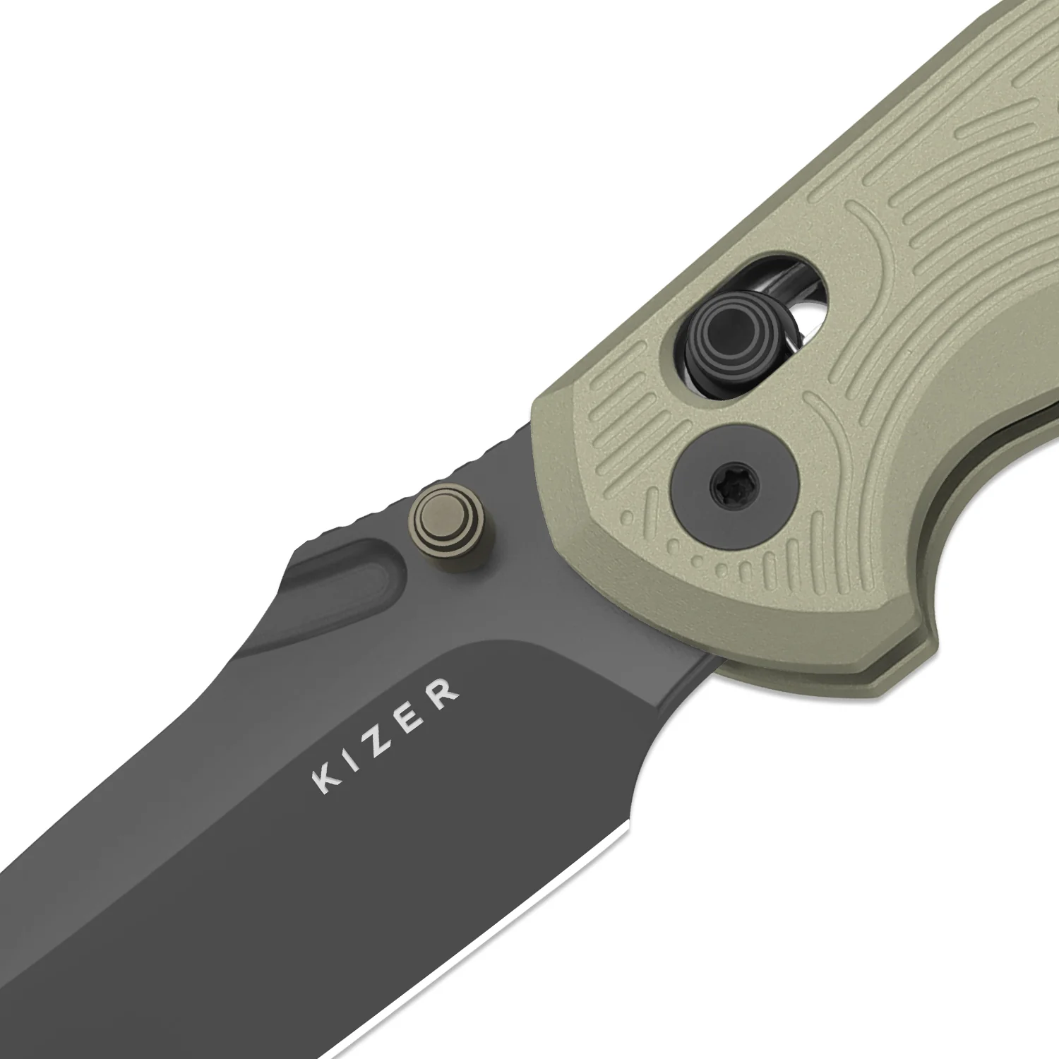 Khamsin | Kizer Clutch Lock™ | Nitro-V | Sandstorm Aluminum | Satin Finish | KizerV™ 3791A1 - Image 6