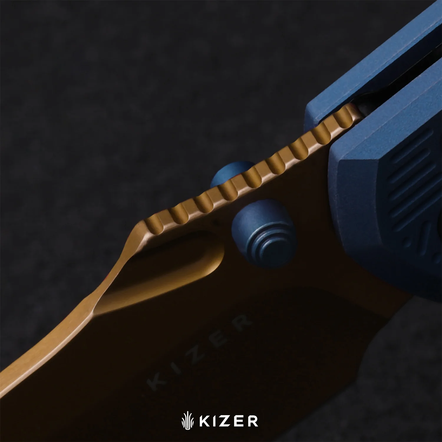 Khamsin | Kizer Clutch Lock™ | Nitro-V | Sandstorm Aluminum | Sunset Metal PVD Finish | KizerV™ 3791A2 - Image 10