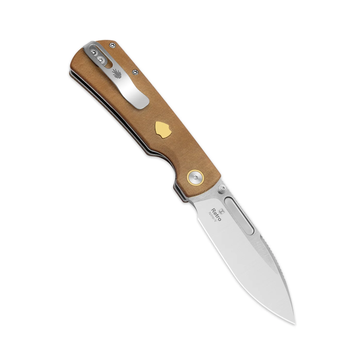 Retro | Nitro-V | Micarta & Brass | KizerV™ 4726A1 - Image 4