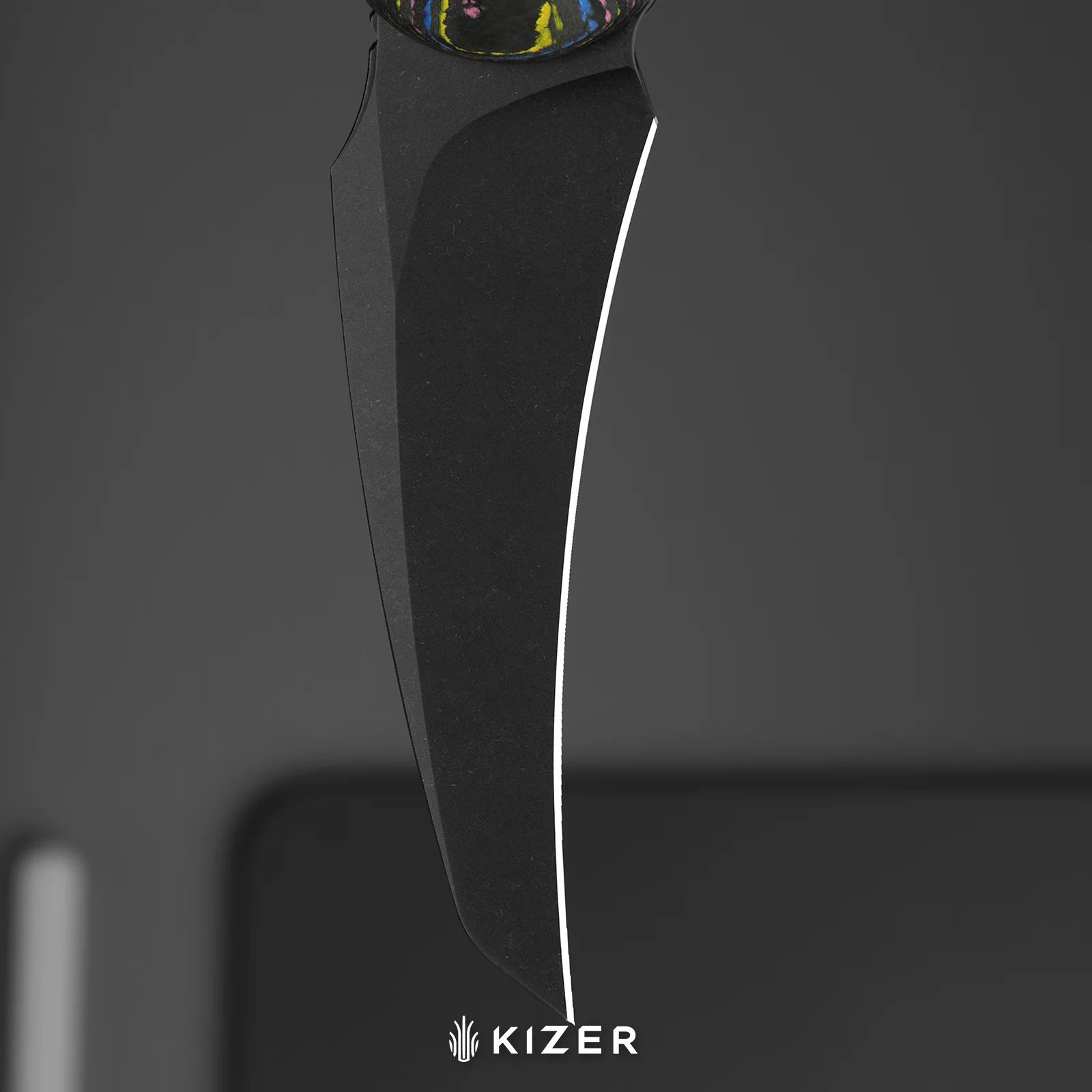Feist 3 | CPM S90V + Matte DLC Ultra | Hawkbill | UV-Luminescent | Titanium (Matte DLC Ultra) & CamoCarbon Ultimate Warrior | KizerX® 3499.3A3 - Image 10