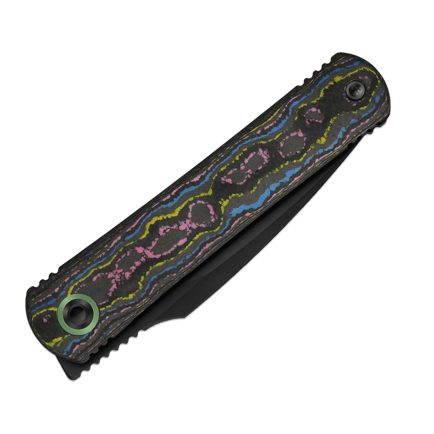 Feist 3 | CPM S90V + Matte DLC Ultra | Hawkbill | UV-Luminescent | Titanium (Matte DLC Ultra) & CamoCarbon Ultimate Warrior | KizerX® 3499.3A3 - Image 4