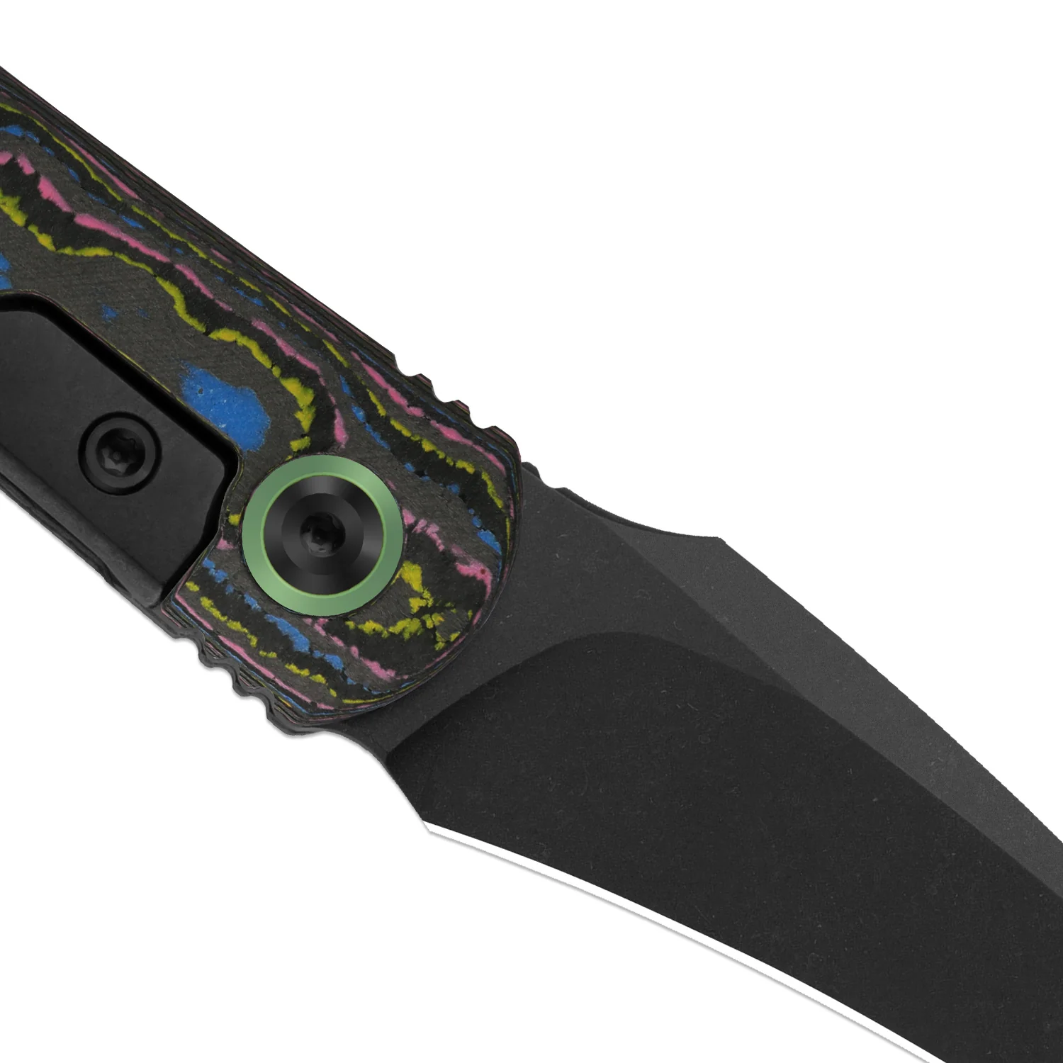 Feist 3 | CPM S90V + Matte DLC Ultra | Hawkbill | UV-Luminescent | Titanium (Matte DLC Ultra) & CamoCarbon Ultimate Warrior | KizerX® 3499.3A3 - Image 7