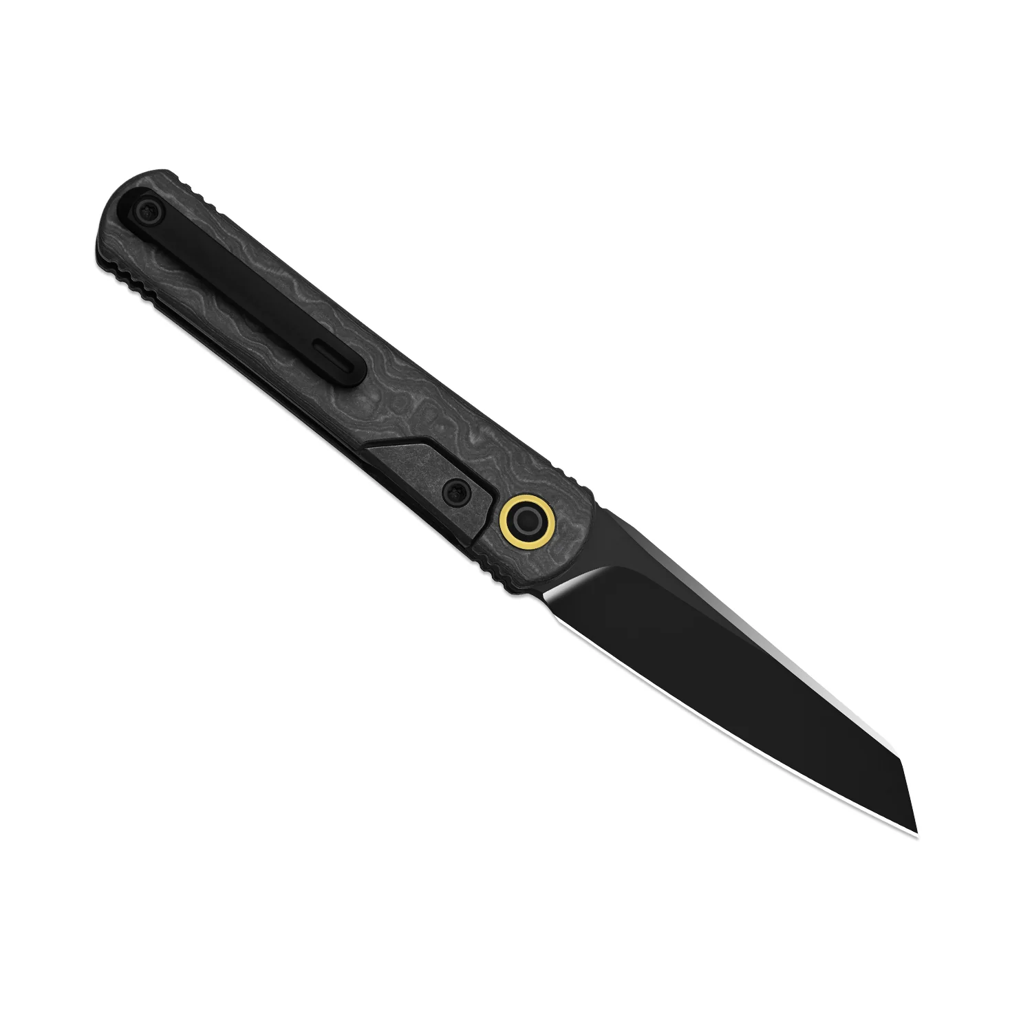 Feist 3 | CPM S90V + Polished DLC Ultra | Titanium (Matte DLC Ultra) & KizerNova™ Quartz | Reverse Tanto | KizerX® 3499.3A4 - Image 3
