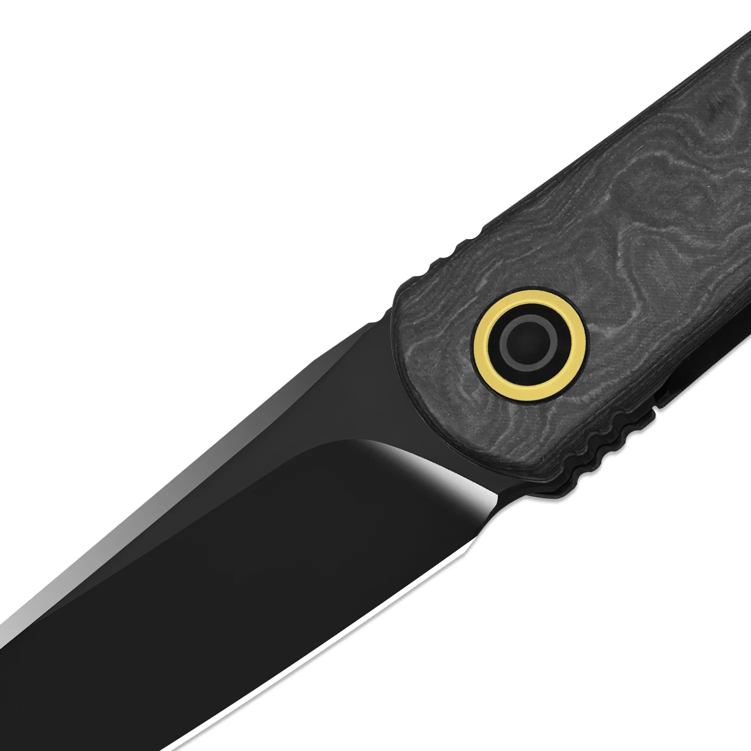 Feist 3 | CPM S90V + Polished DLC Ultra | Titanium (Matte DLC Ultra) & KizerNova™ Quartz | Reverse Tanto | KizerX® 3499.3A4 - Image 6