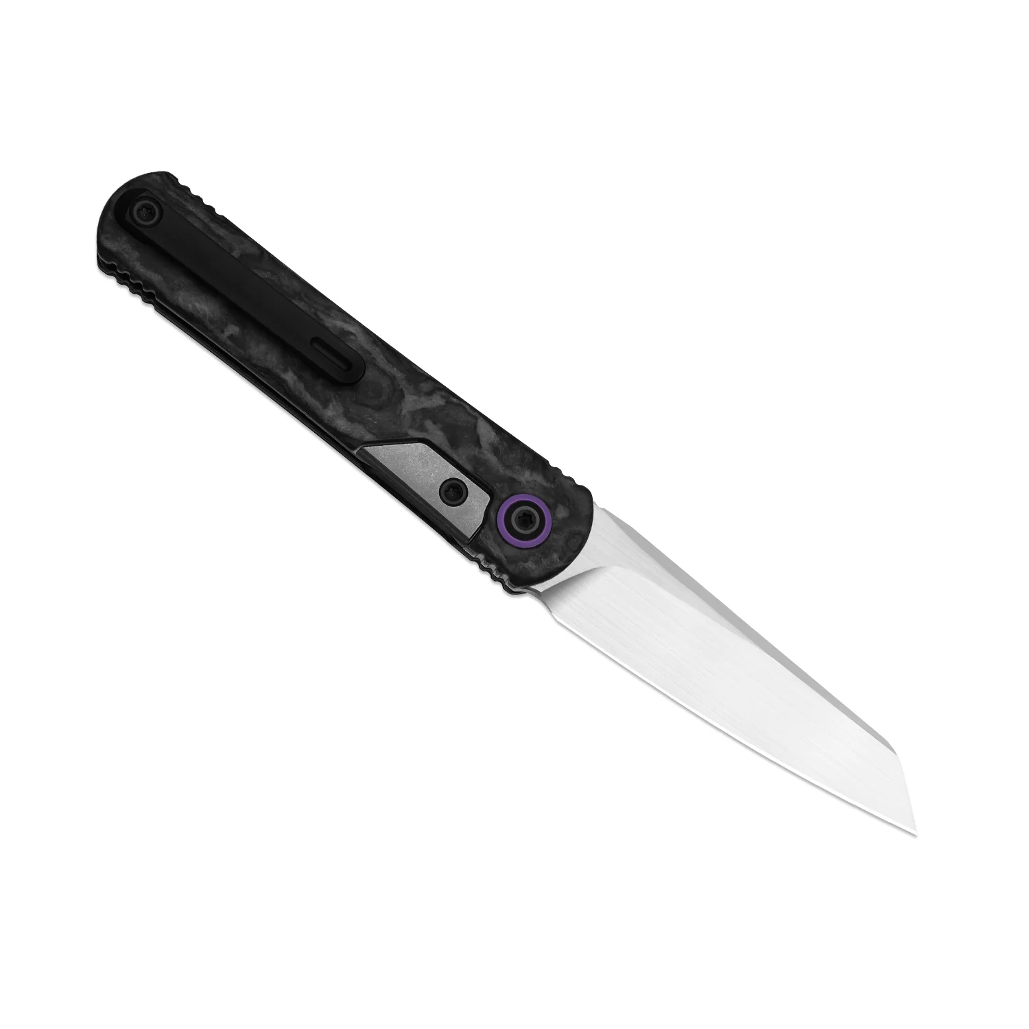Feist 3 | CPM S90V + Hand-brushed | Titanium & KizerNova™ CF Lava | Reverse Tanto | KizerX® 3499.3A5 - Image 3