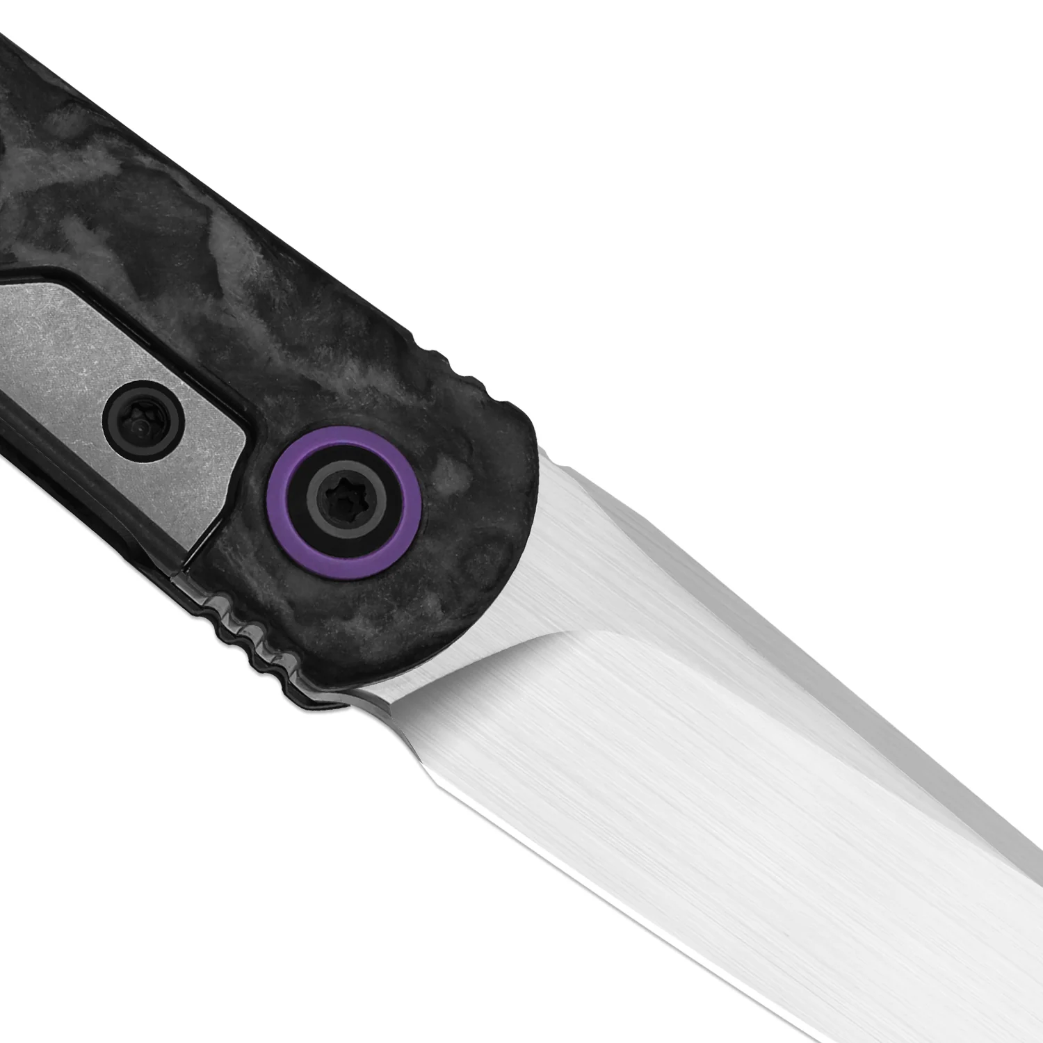 Feist 3 | CPM S90V + Hand-brushed | Titanium & KizerNova™ CF Lava | Reverse Tanto | KizerX® 3499.3A5 - Image 5
