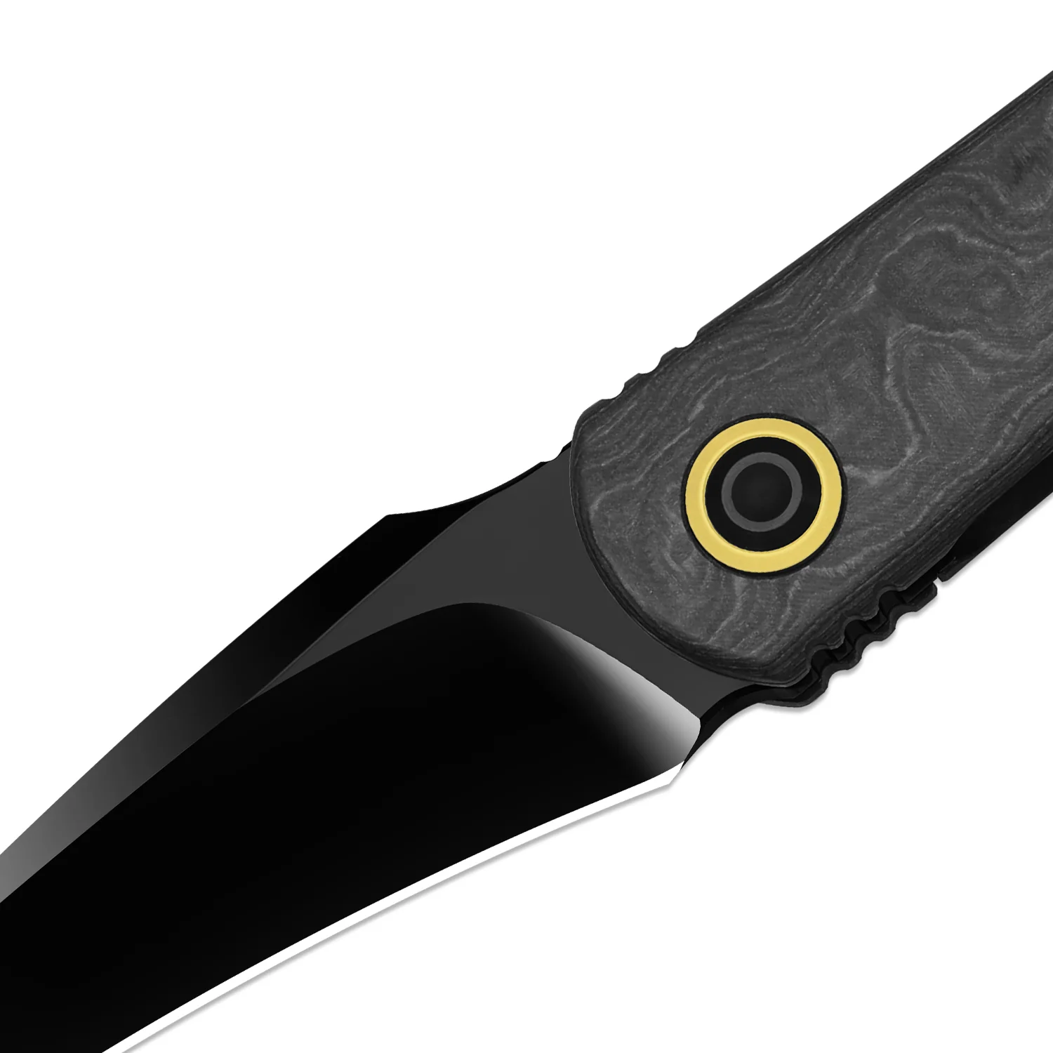 Feist 3 | CPM S90V + Polished DLC Ultra | Titanium (Matte DLC Ultra) & KizerNova™ Quartz | Hawkbill | KizerX® 3499.3A8 - Image 4