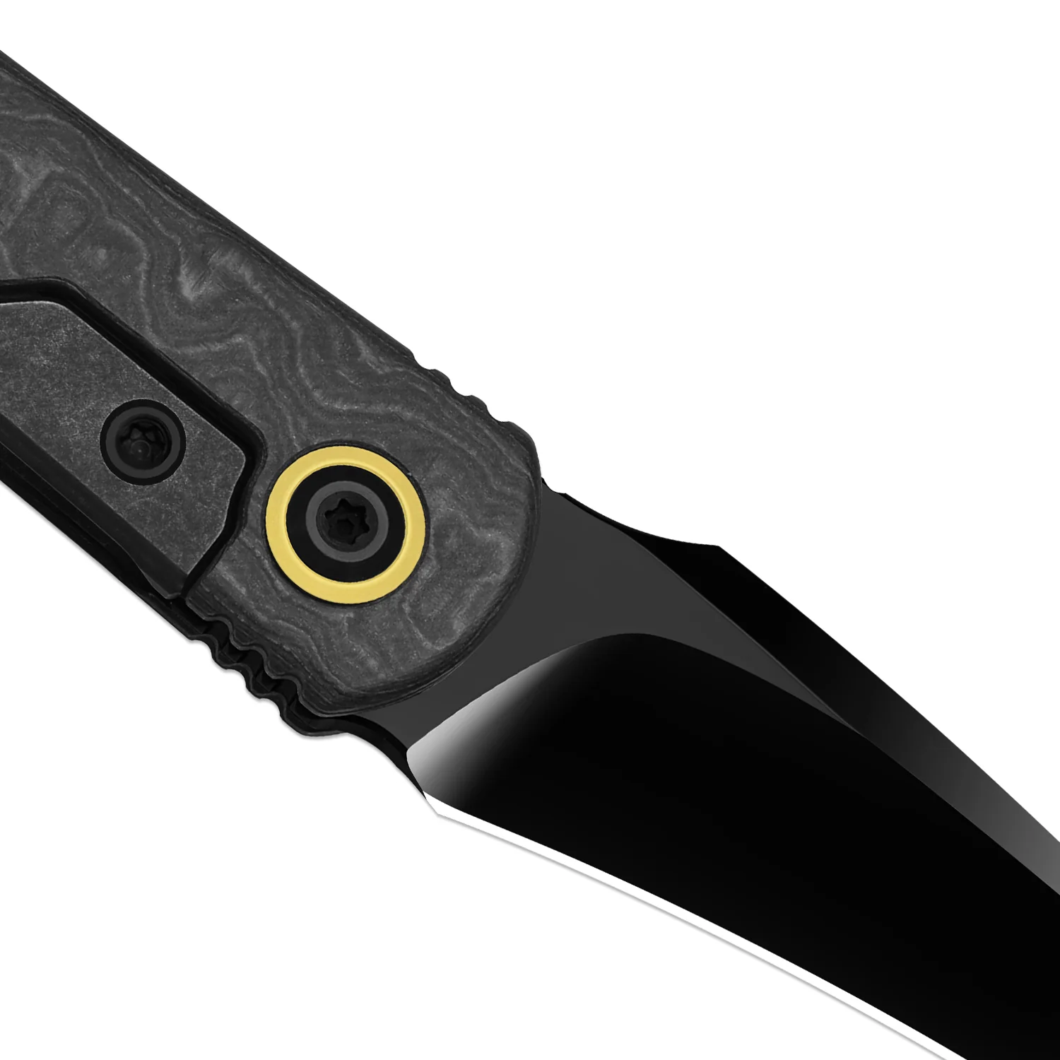 Feist 3 | CPM S90V + Polished DLC Ultra | Titanium (Matte DLC Ultra) & KizerNova™ Quartz | Hawkbill | KizerX® 3499.3A8 - Image 5