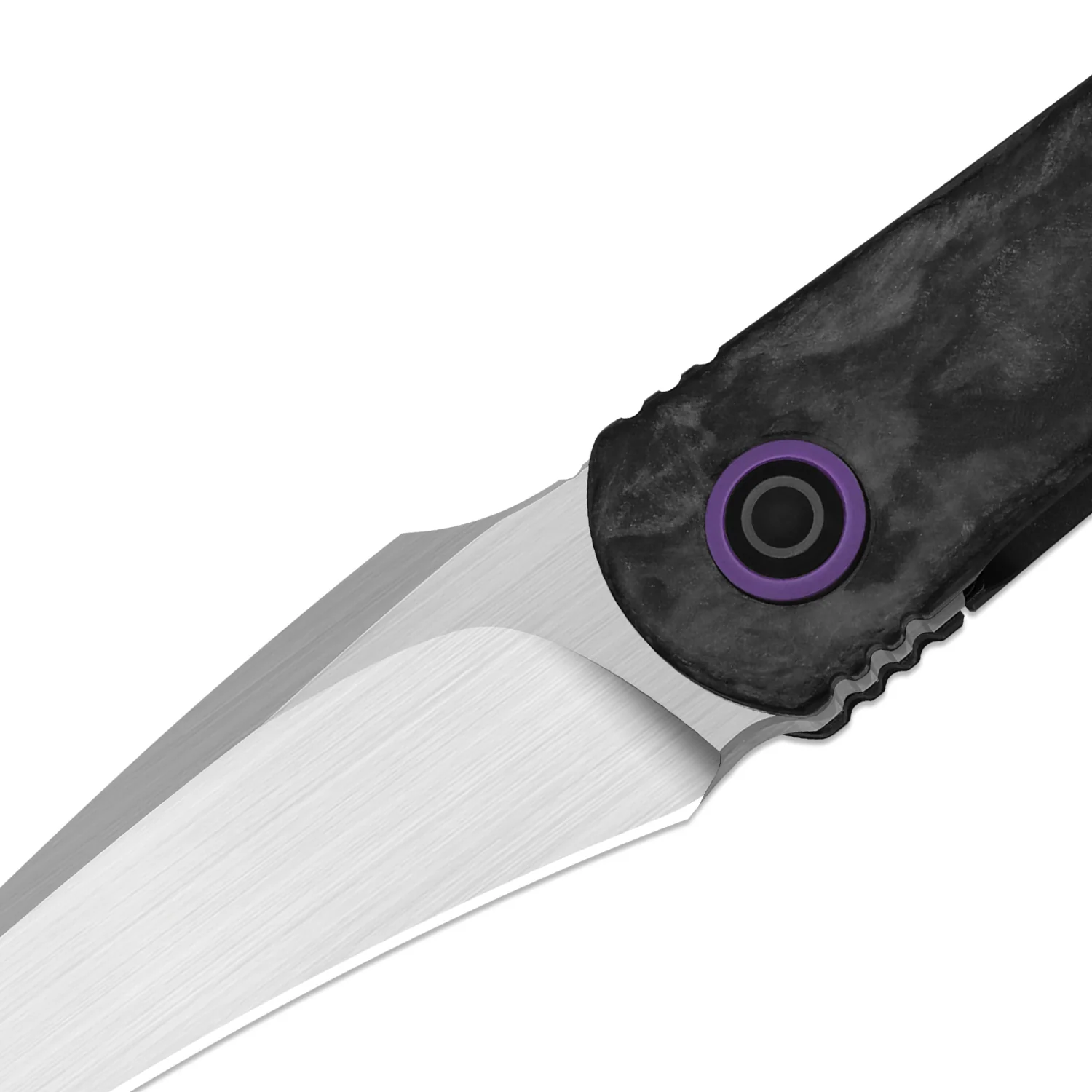 Feist 3 | CPM S90V + Hand-brushed | Titanium & KizerNova™ CF Lava | Hawkbill | KizerX® 3499.3A9 - Image 4