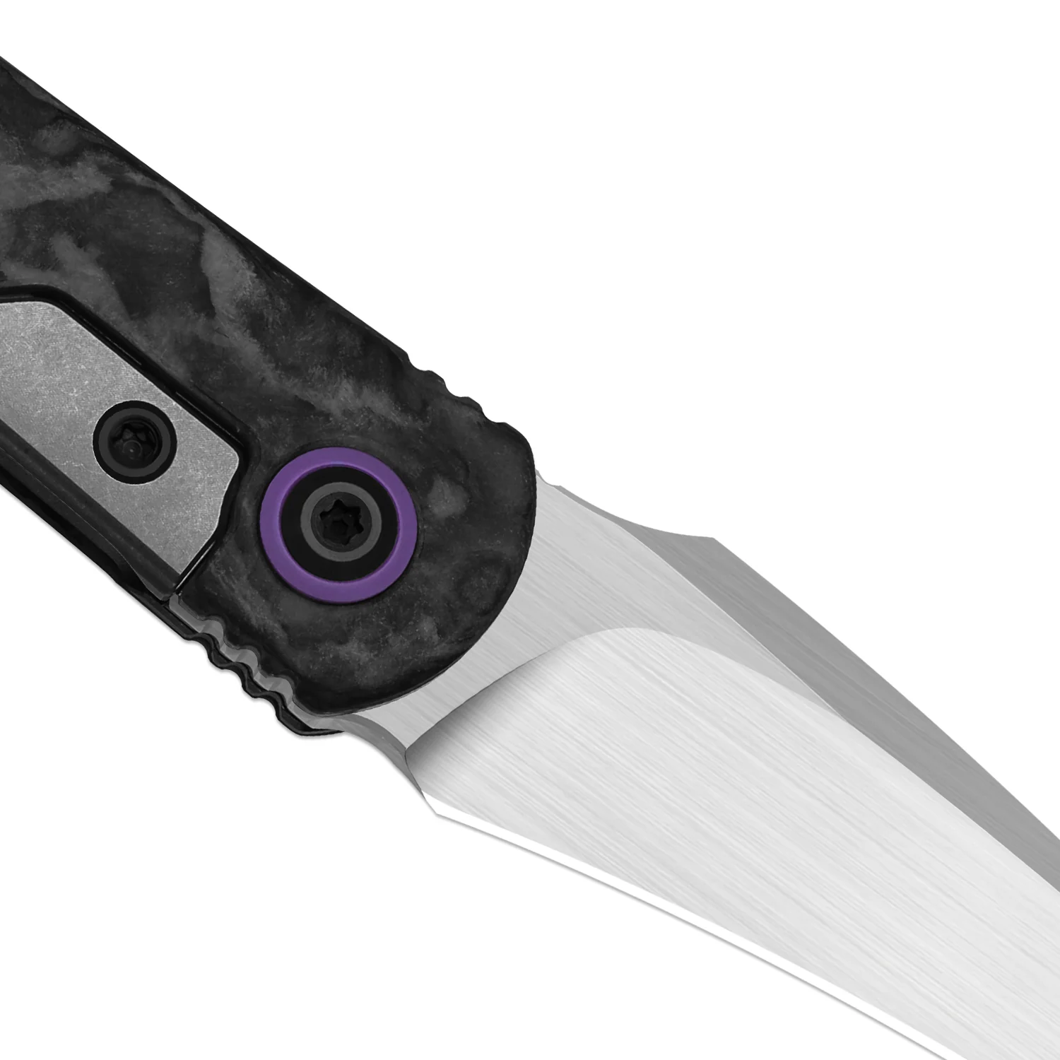 Feist 3 | CPM S90V + Hand-brushed | Titanium & KizerNova™ CF Lava | Hawkbill | KizerX® 3499.3A9 - Image 5