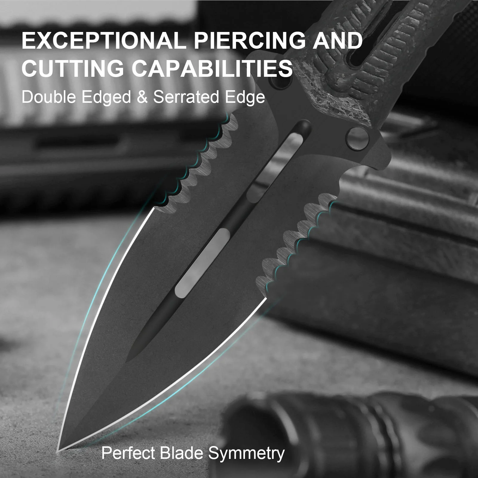 Norcross | M390 | Carbon Fiber | ZX.FB01A1 . Double Edged | KIZERX® - Image 12
