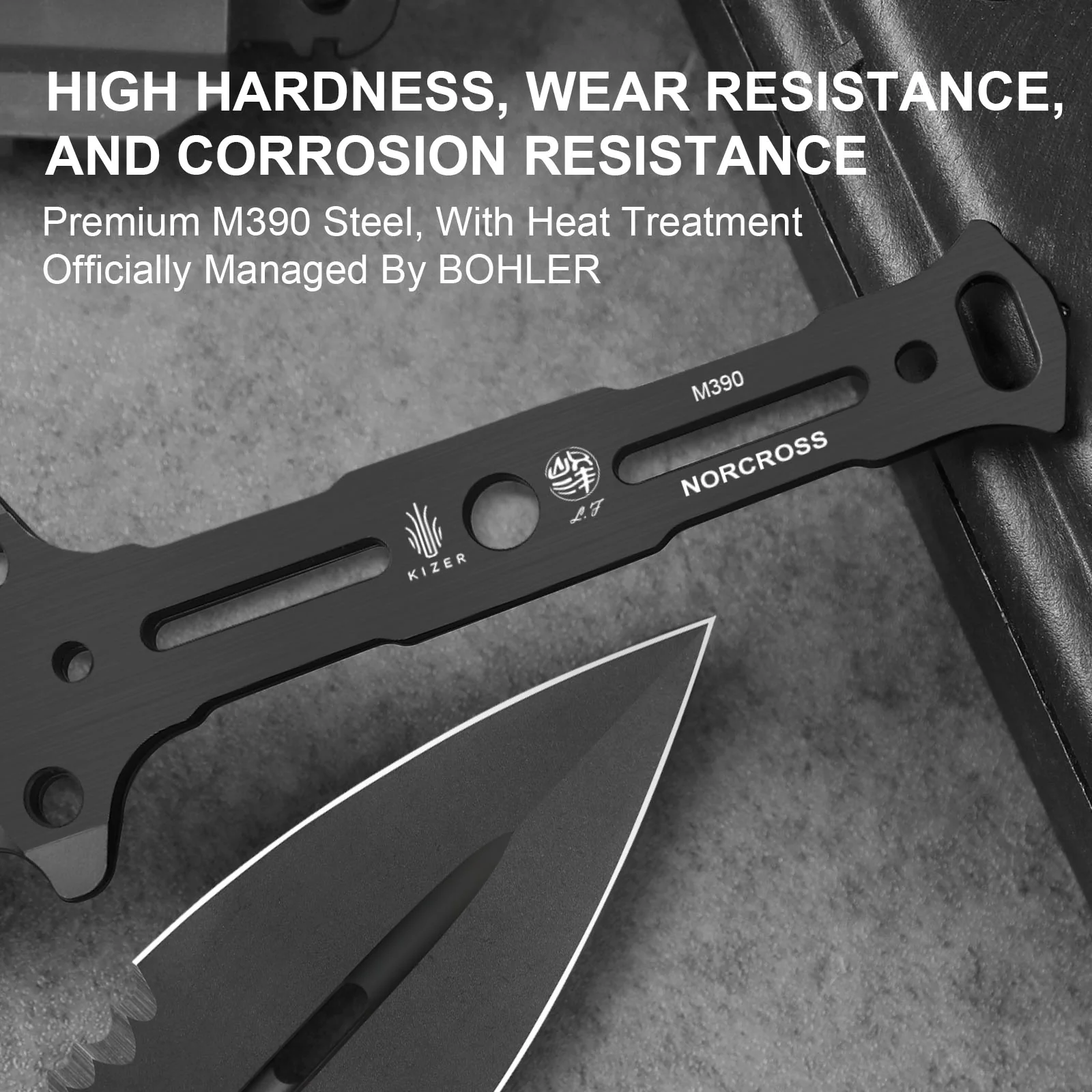 Norcross | M390 | Carbon Fiber | ZX.FB01A1 . Double Edged | KIZERX® - Image 16