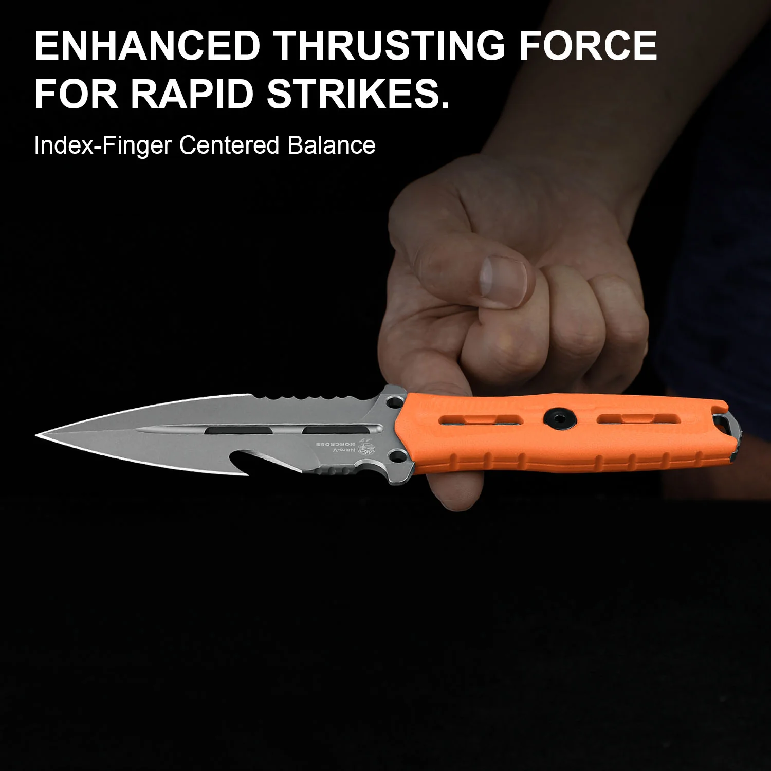 Norcross | Nitro-V | Orange G10 | Double Edged | KizerV™ FB01A5 - Image 17