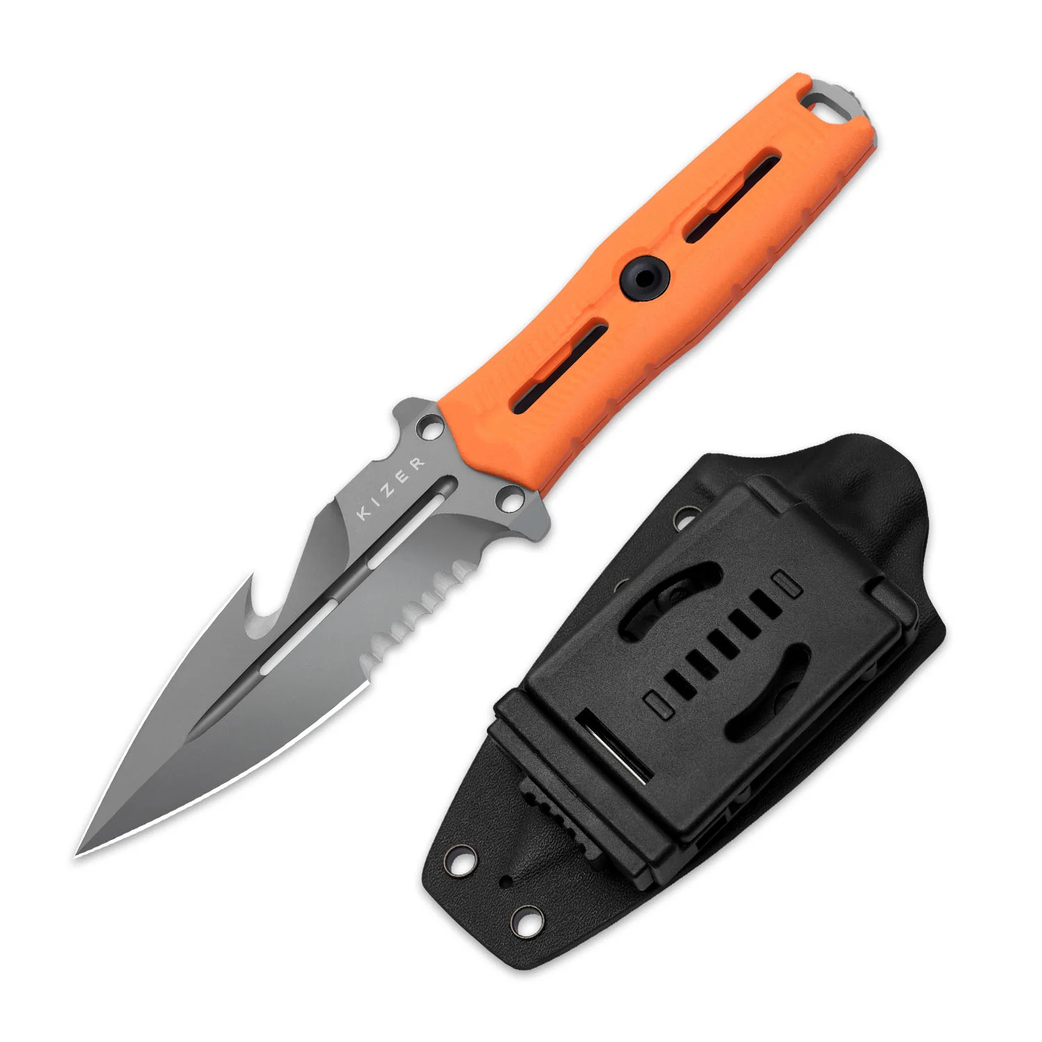Norcross | Nitro-V | Orange G10 | Double Edged | KizerV™ FB01A5 - Image 3