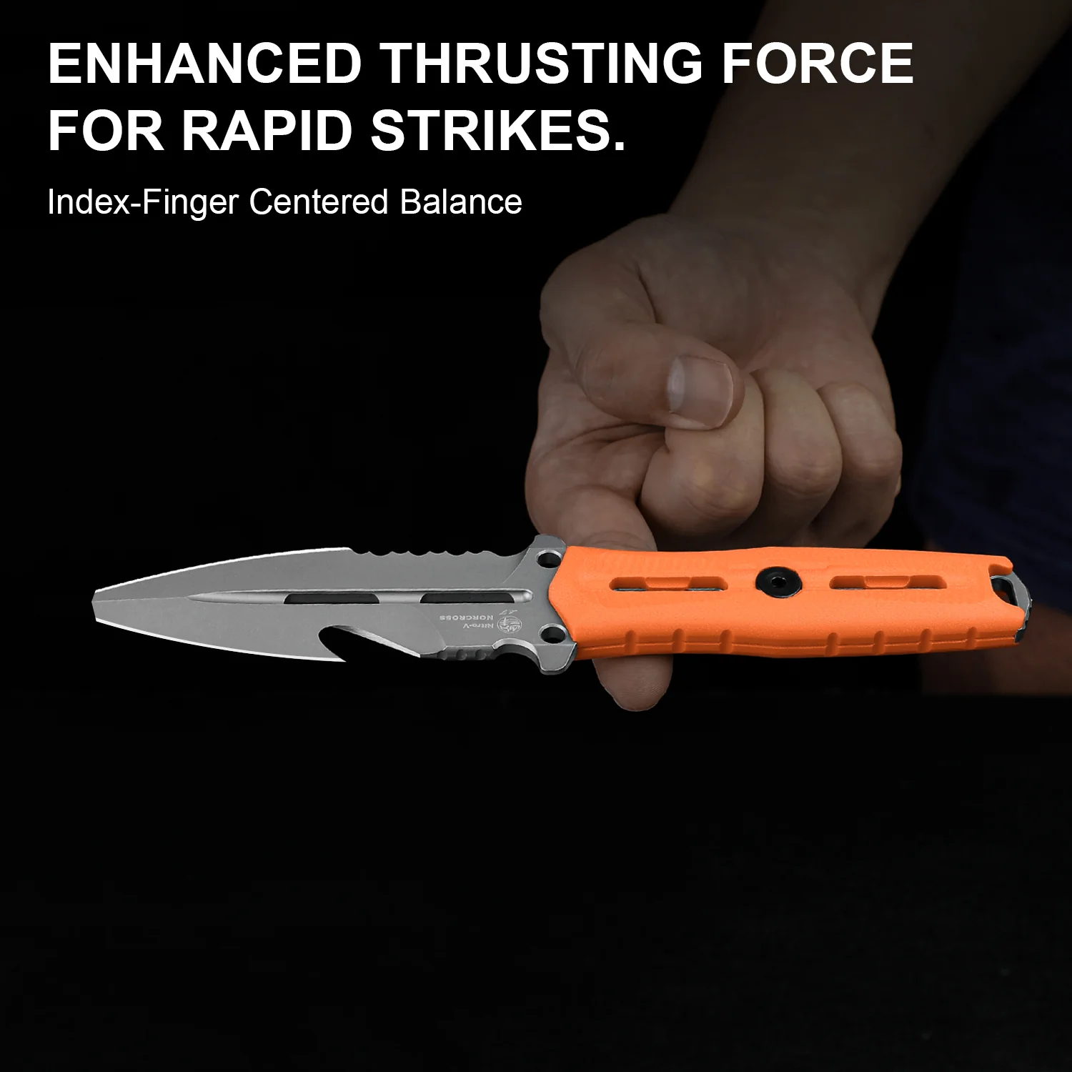 Norcross | Nitro-V | Orange G10 | Exclusive . Double Edged | KizerV™ FB01A7 - Image 18