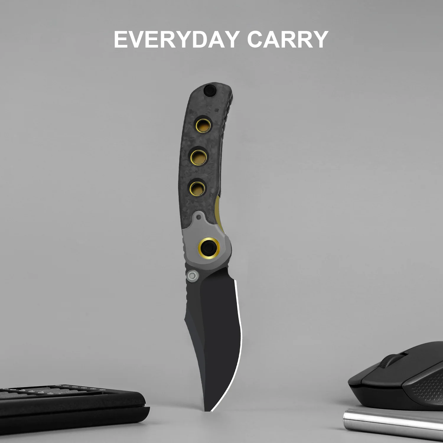 PIONEER | M390 | Titanium & Marble Carbon Fiber | KizerB™ FK03A1 - Image 12