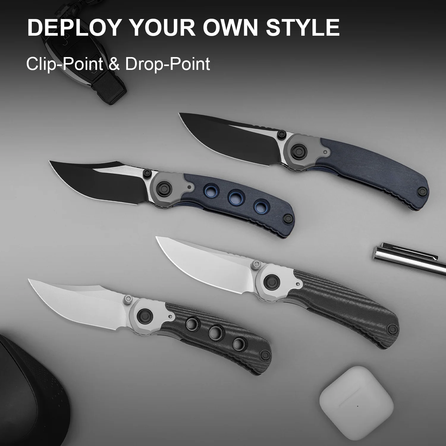 PIONEER | Nitro-V | Aluminum & Micarta | KizerV™ FK03A3 - Image 16