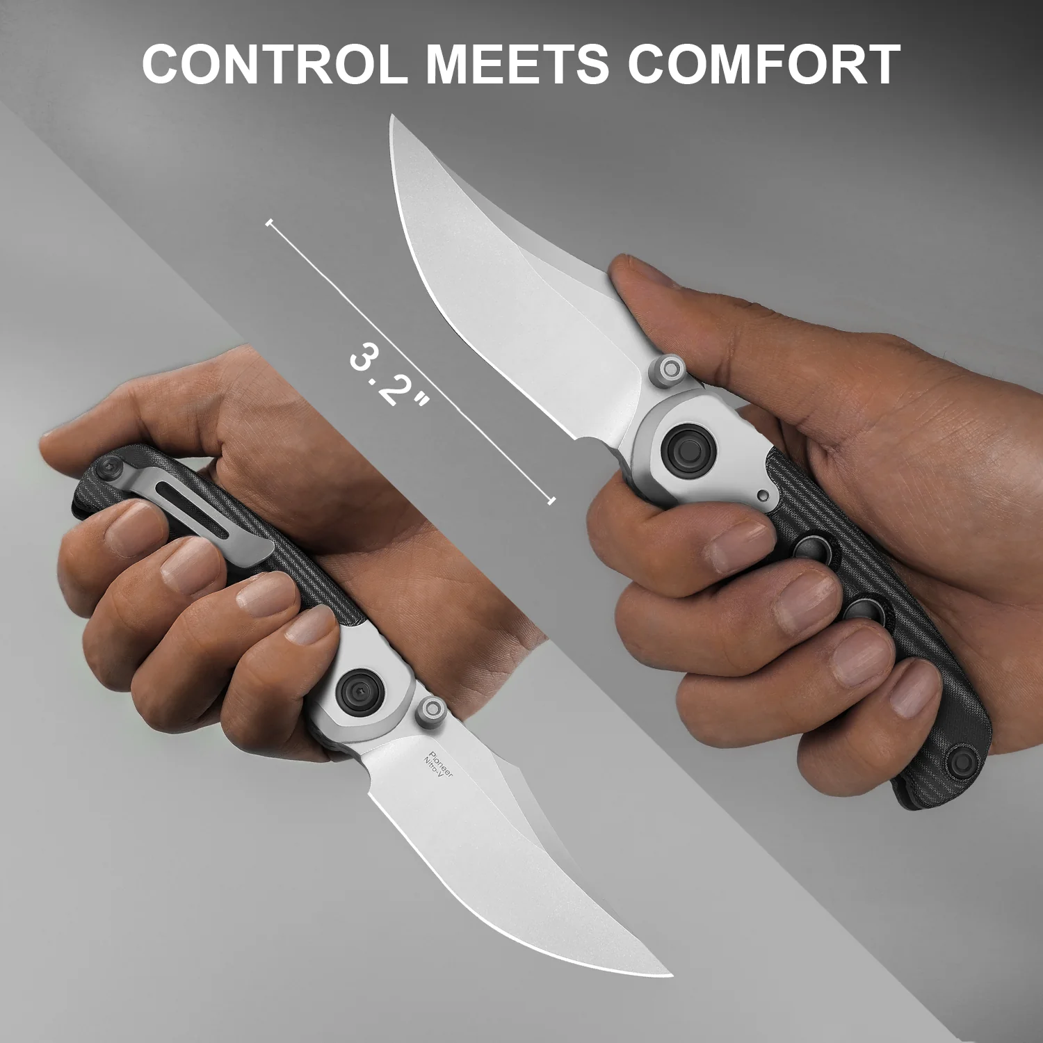 PIONEER | Nitro-V | Aluminum & Micarta | KizerV™ FK03A3 - Image 17