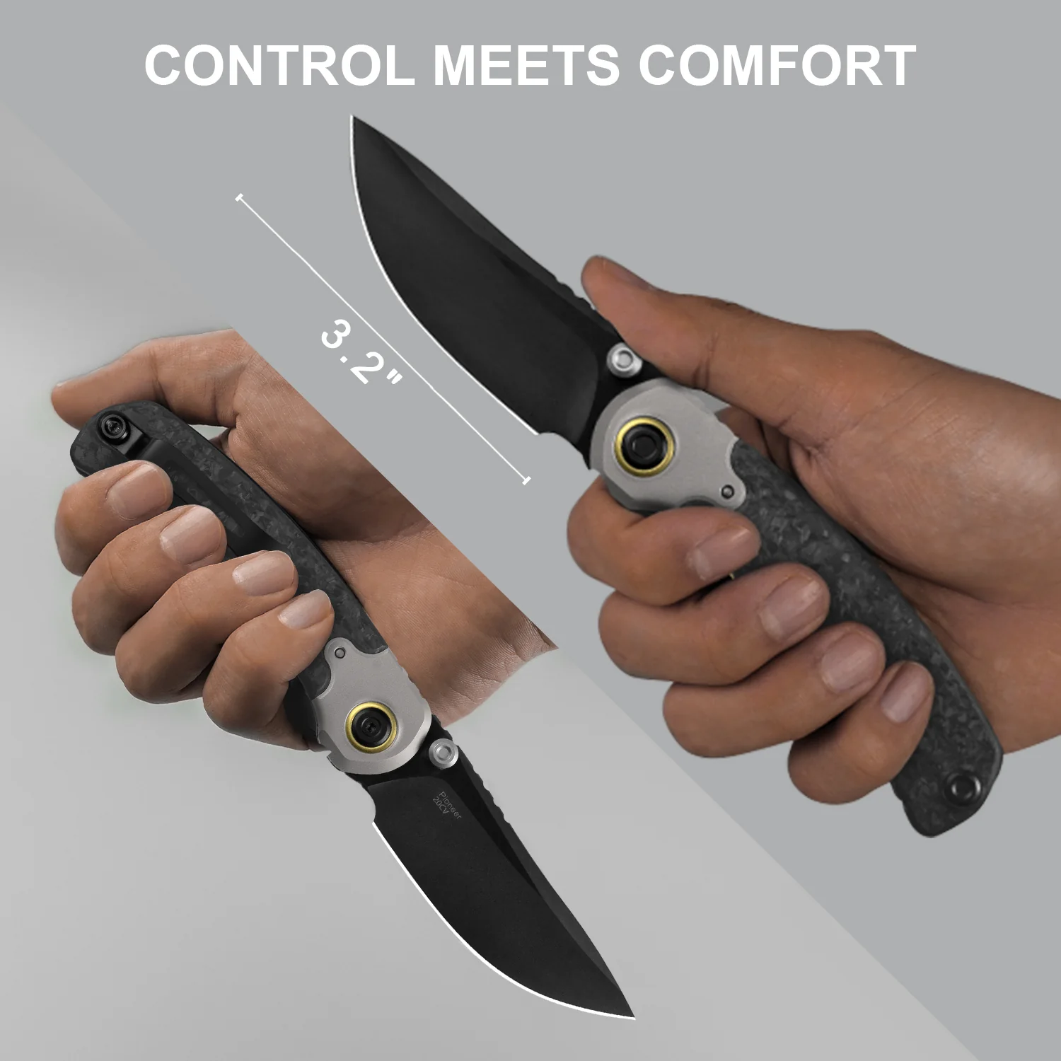 PIONEER | 20CV | Titanium & Marble Carbon Fiber | KizerB™ FK03A4 - Image 11