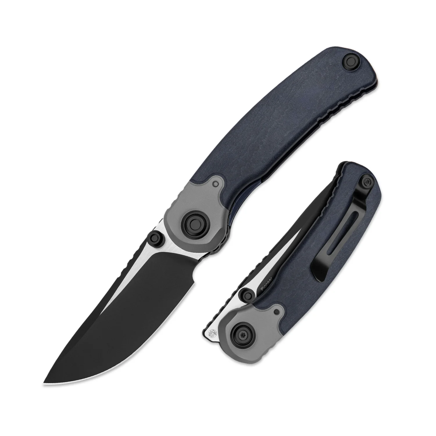 PIONEER | S35VN | Blue Canyon & Titanium | KizerB™ FK03A5 - Image 2