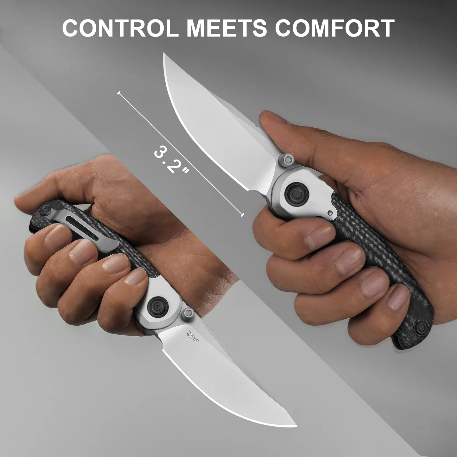 PIONEER | Nitro-V | Aluminum & Micarta | KizerV™ FK03A6 - Image 16