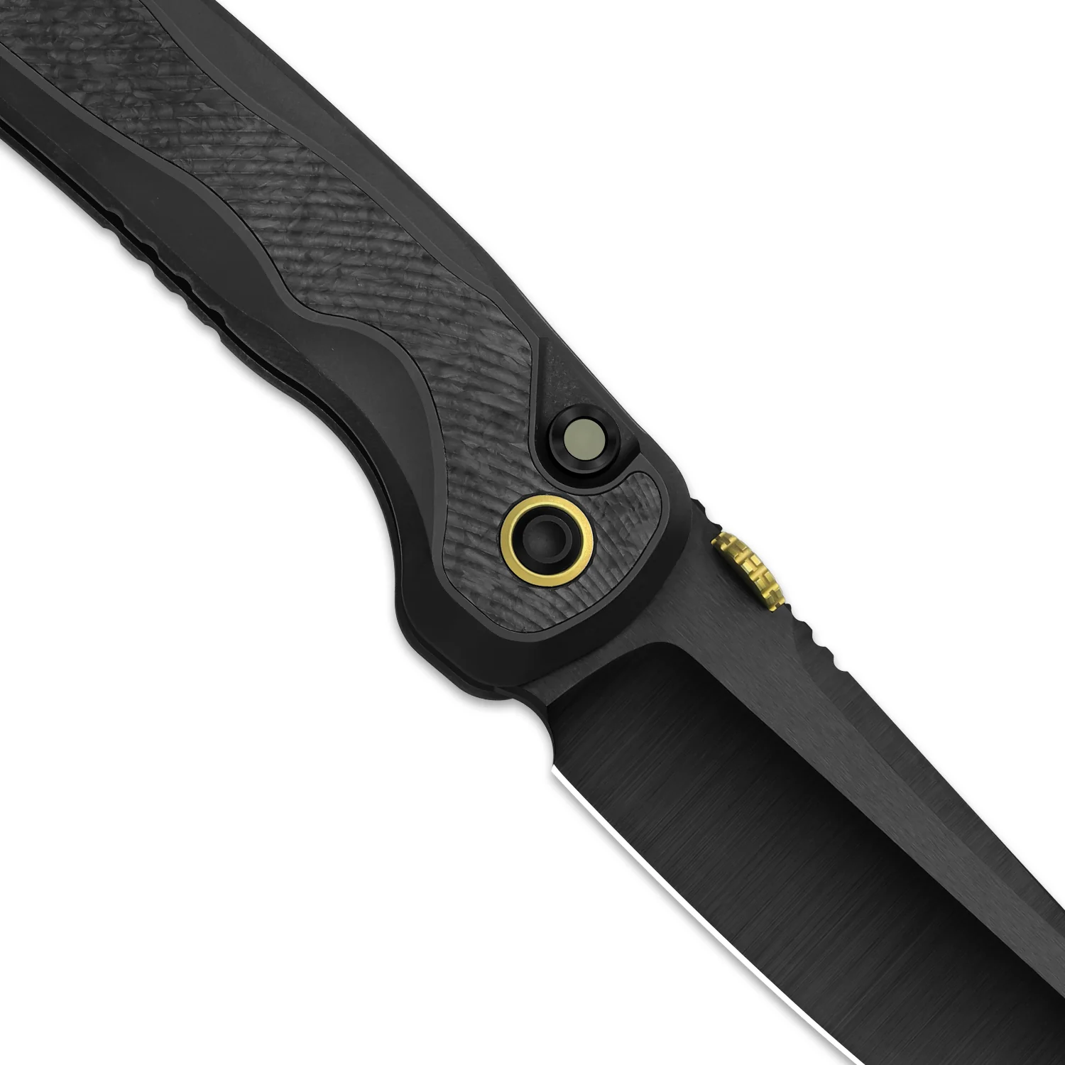 Mithril-Lefty | KineticFit™ Button Lock | M390 + DLC Ultra + Hand-Brushed | Titanium (DLC Ultra) & Fat Carbon | Exquisite Light | KizerX® FK08A1 - Image 6