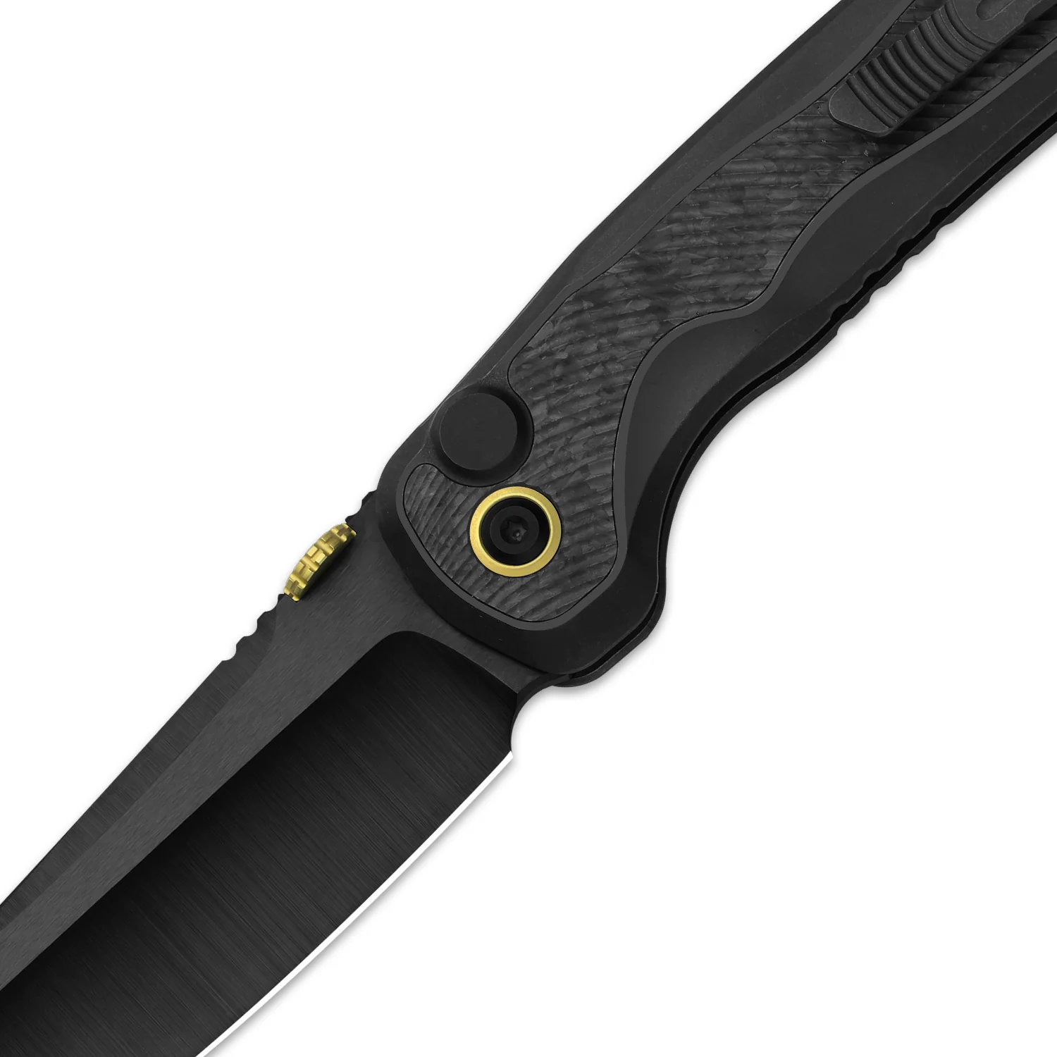 Mithril-Lefty | KineticFit™ Button Lock | M390 + DLC Ultra + Hand-Brushed | Titanium (DLC Ultra) & Fat Carbon | Exquisite Light | KizerX® FK08A1 - Image 7